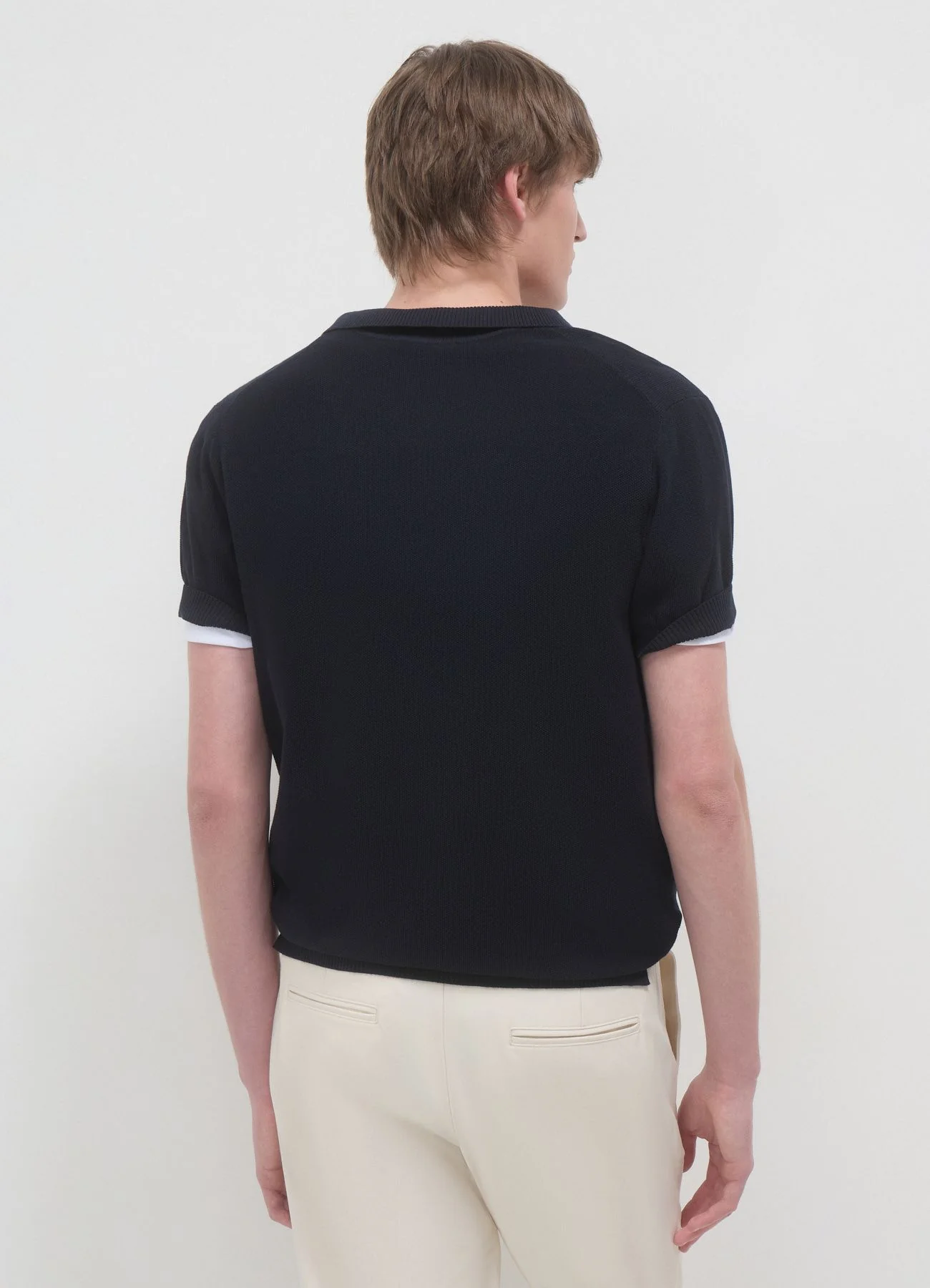 T-shirt polo tinta unita