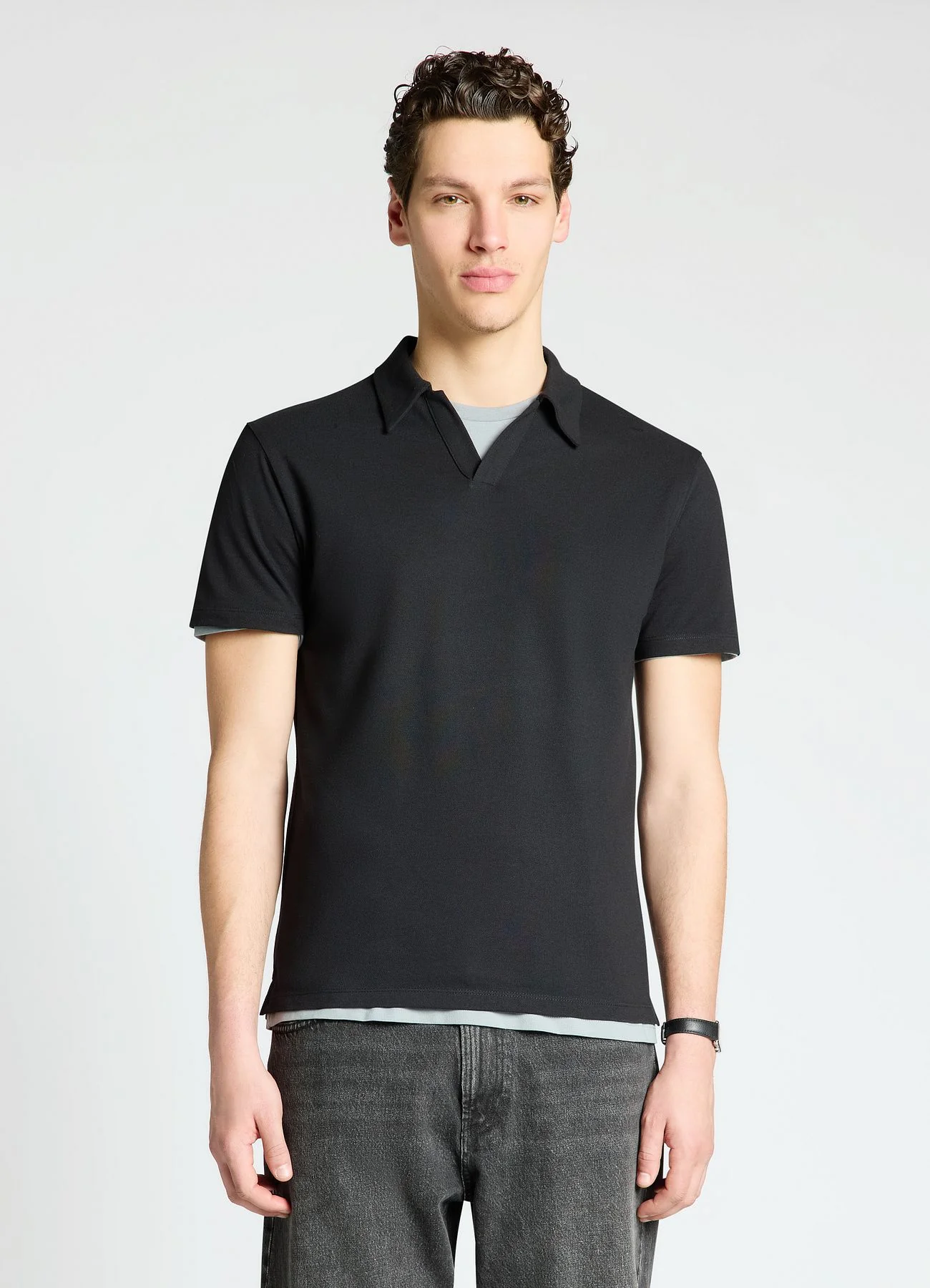 T-shirt polo tinta unita
