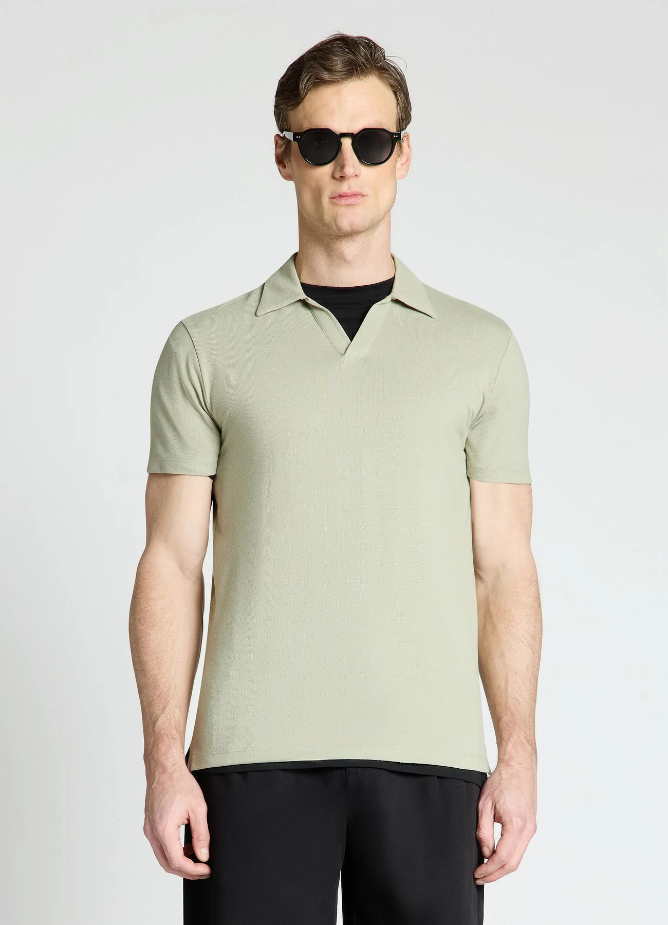 T-shirt polo tinta unita - Image 2