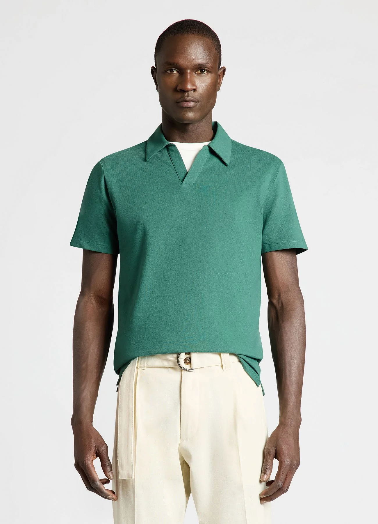 T-shirt polo tinta unita