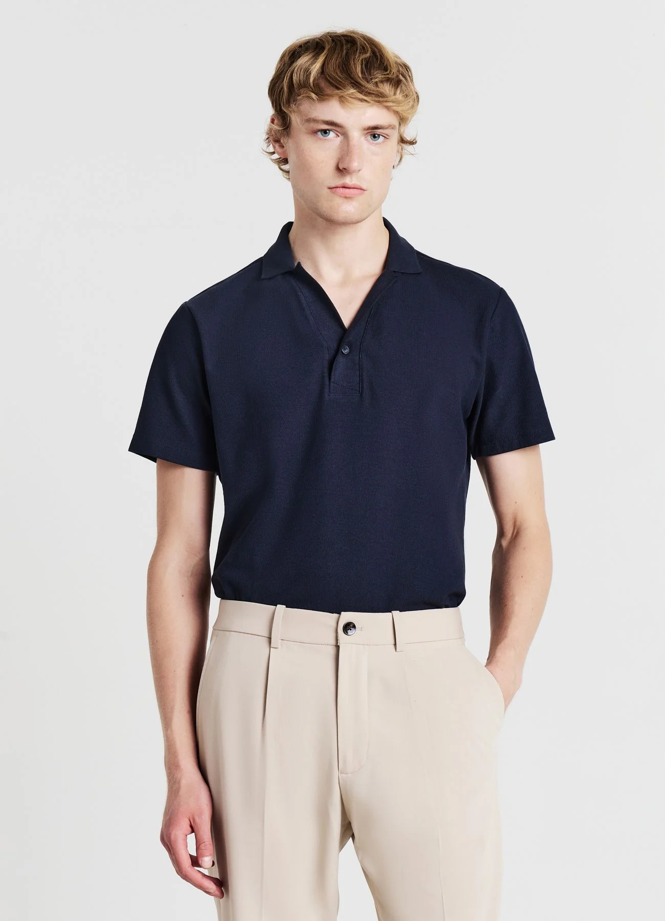 T-shirt polo un bottone - Image 2