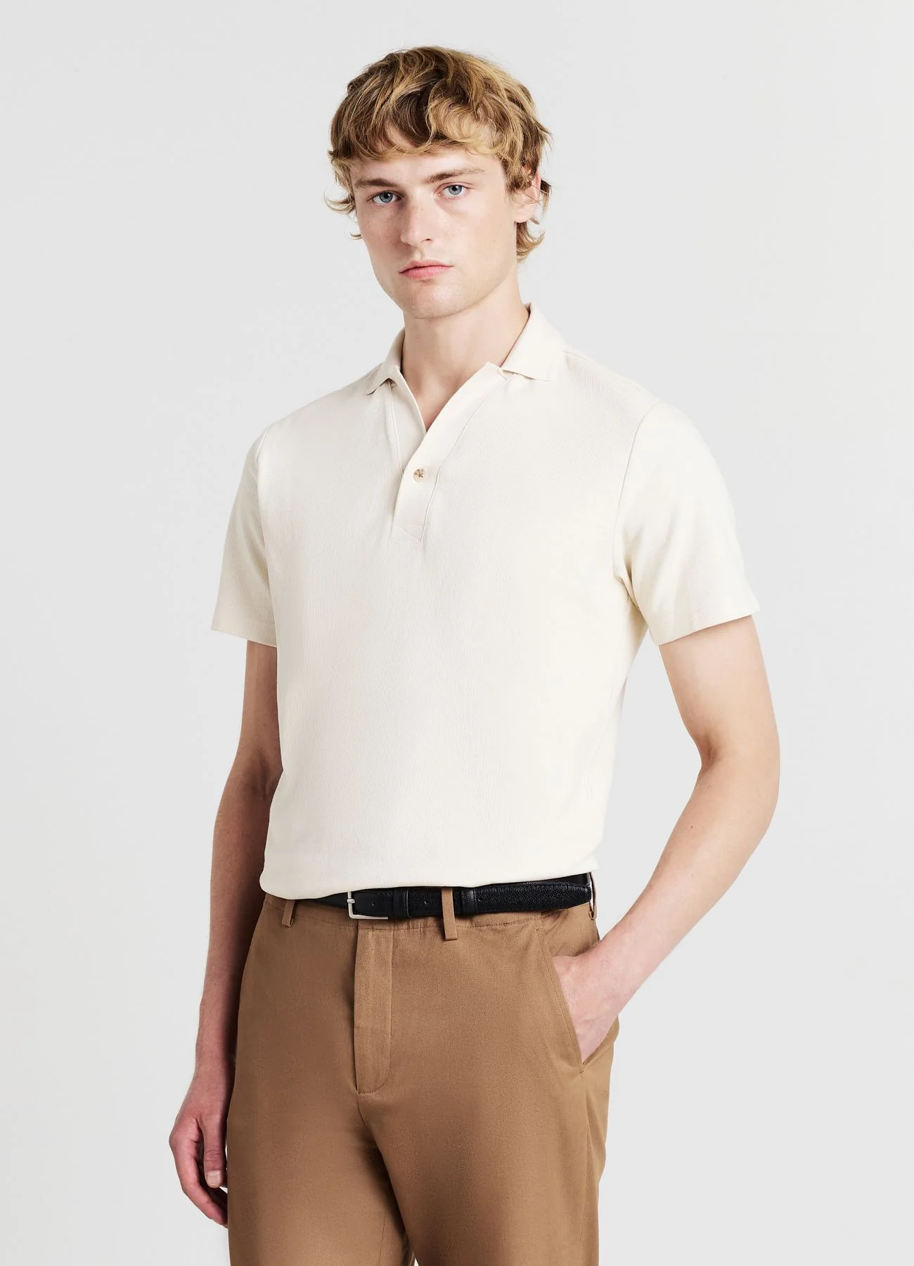 T-shirt polo un bottone - Image 4