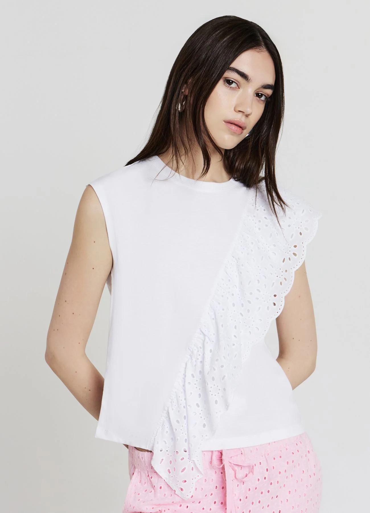 T-shirt rouches sangallo - Image 2