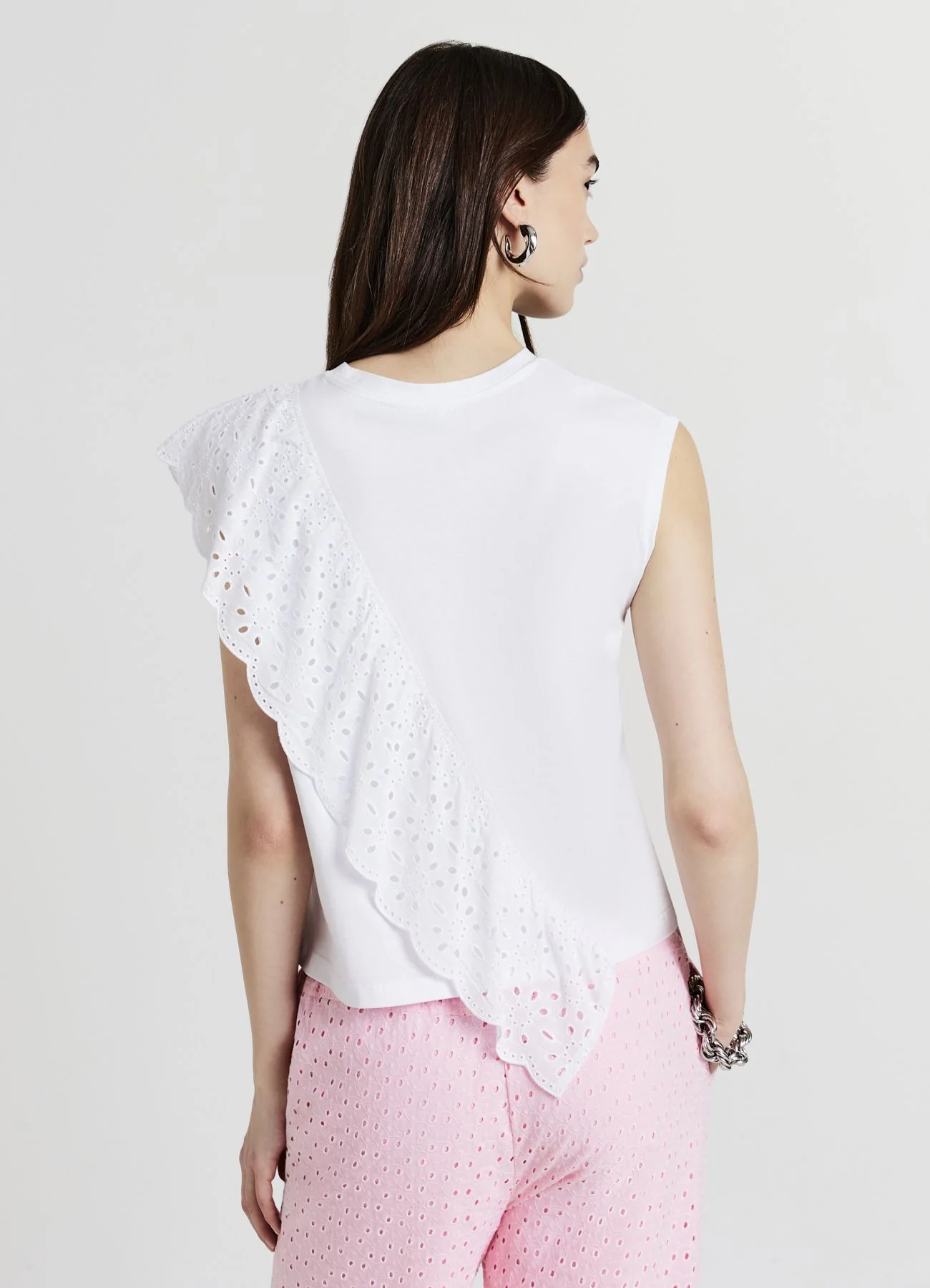 T-shirt rouches sangallo - Image 3