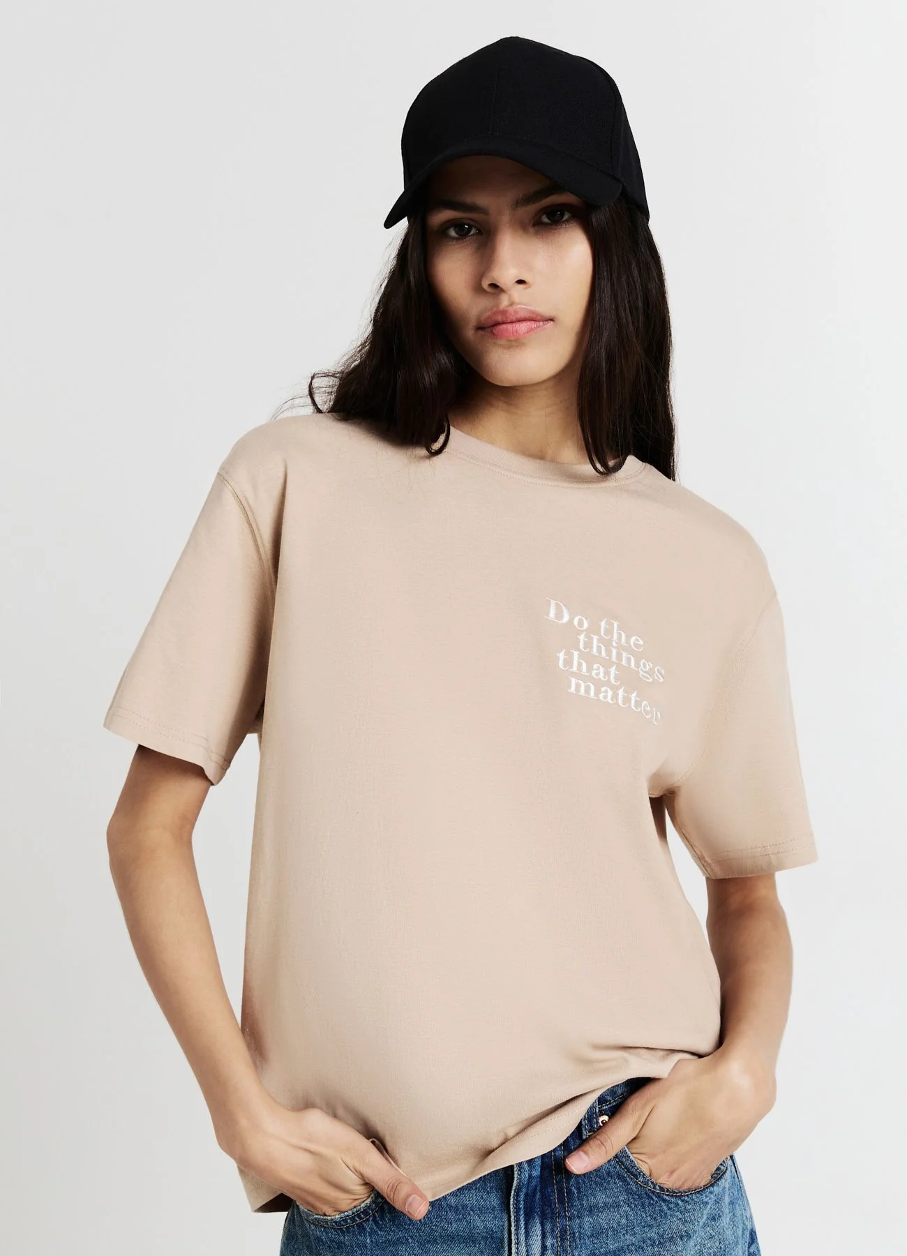 T-shirt scritte fronte/retro