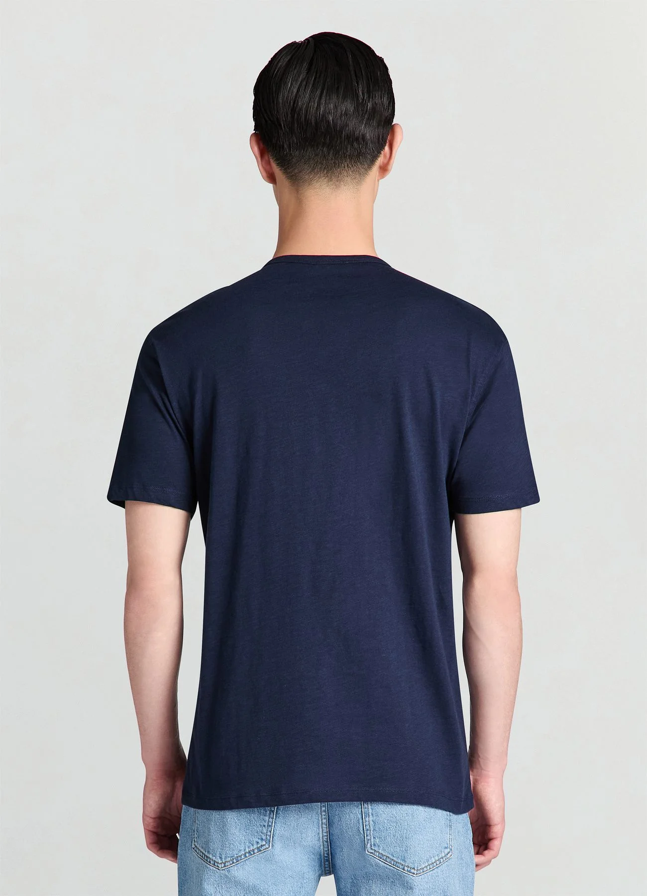 T-shirt serafino a tinta unita - Image 2