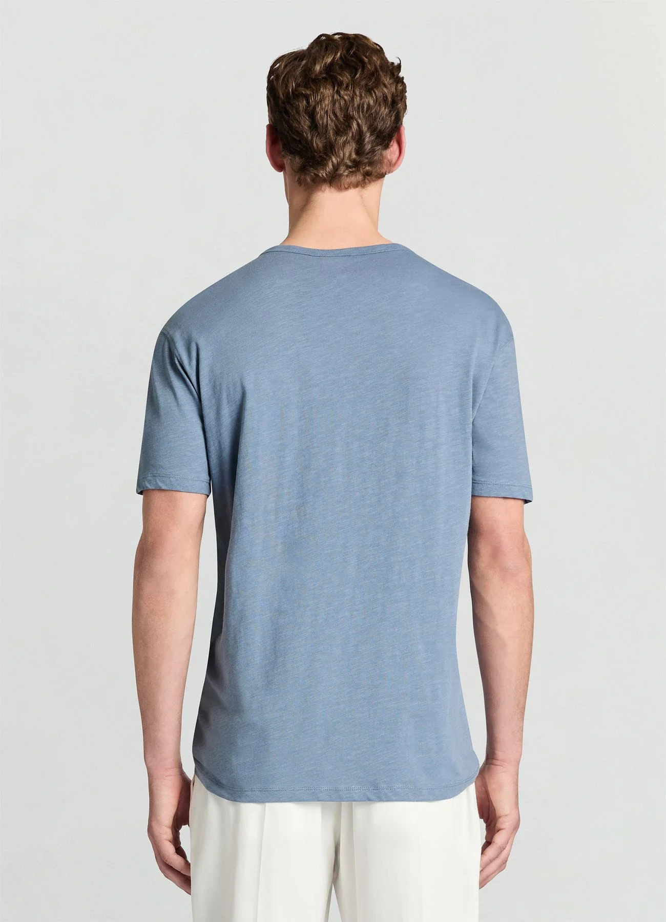 T-shirt serafino a tinta unita - Image 2
