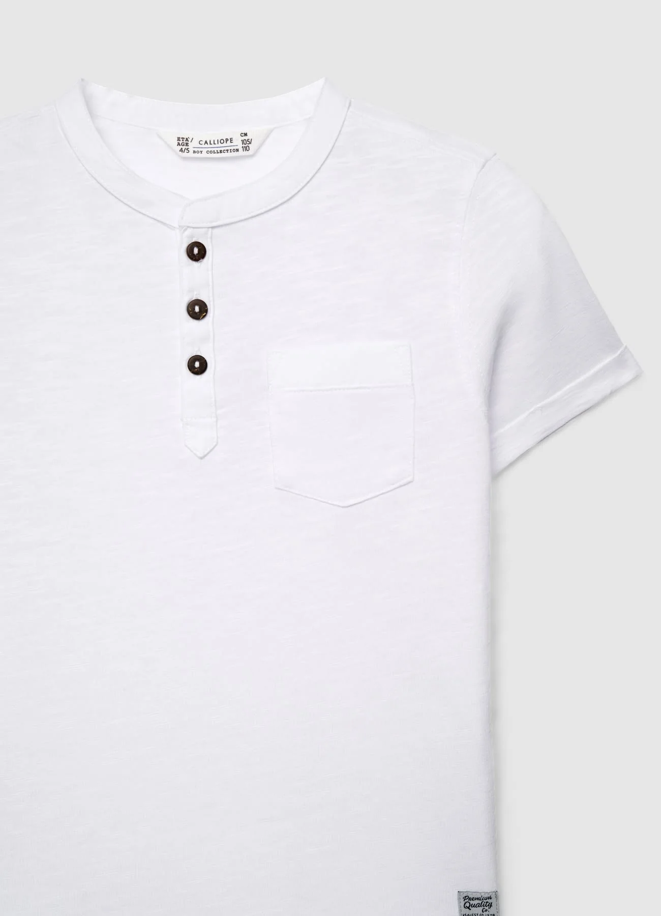 T-shirt serafino con taschino - Image 2