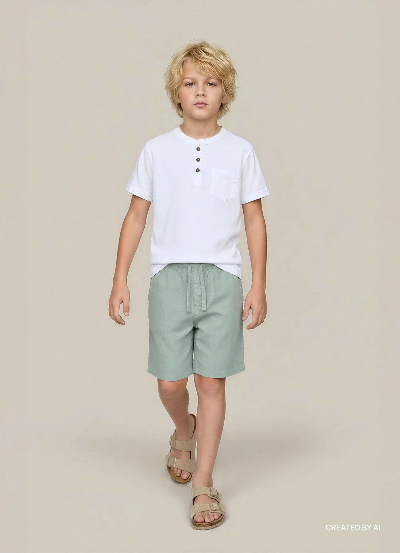 T-shirt serafino con taschino - Image 4