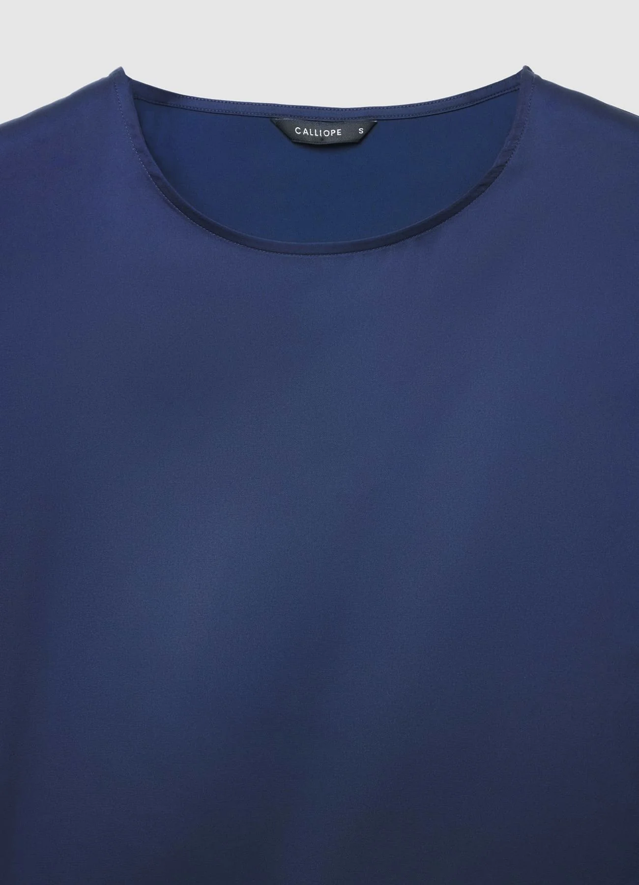 T-shirt simil satin a tinta unita - Image 5