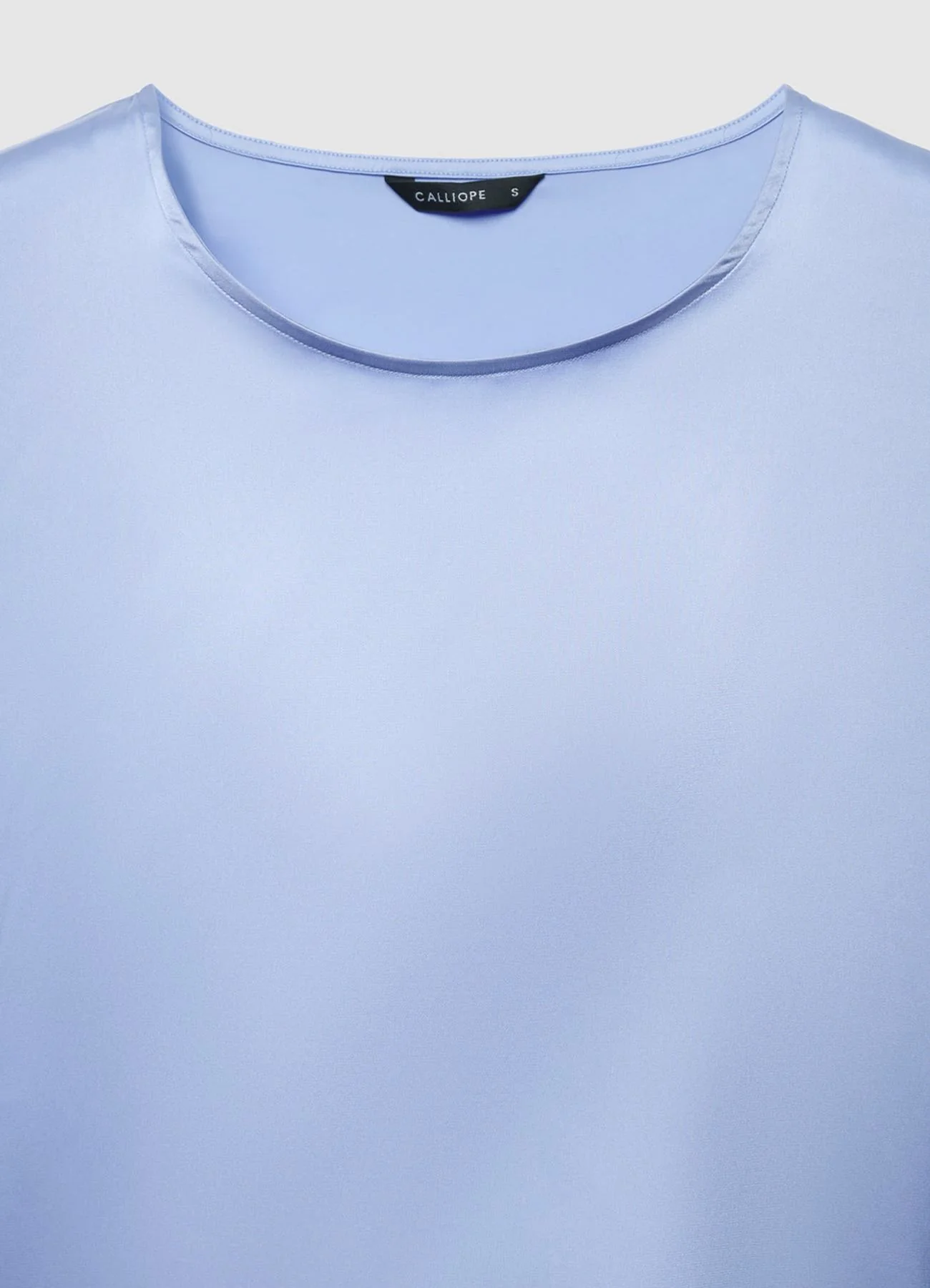 T-shirt simil satin a tinta unita - Image 4