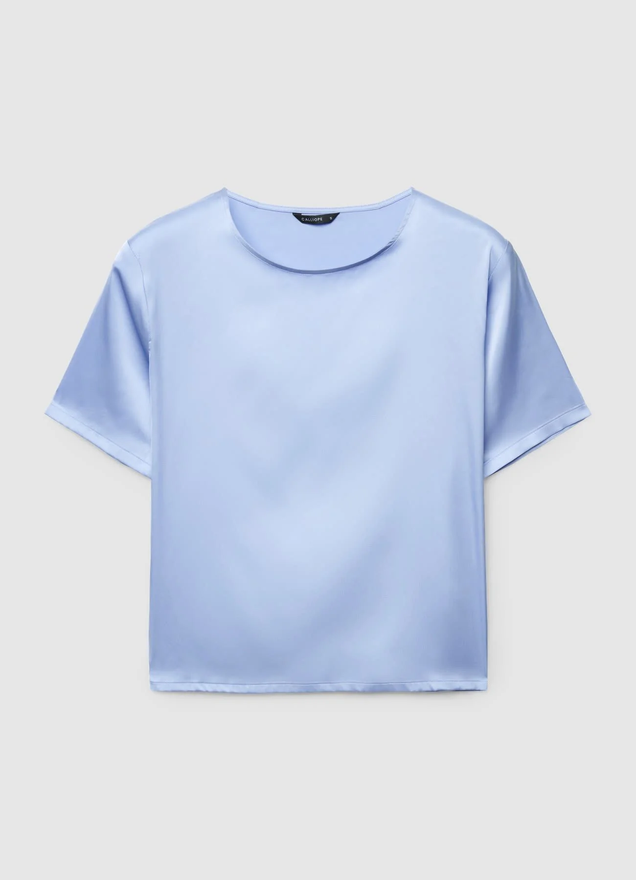 T-shirt simil satin a tinta unita - Image 5