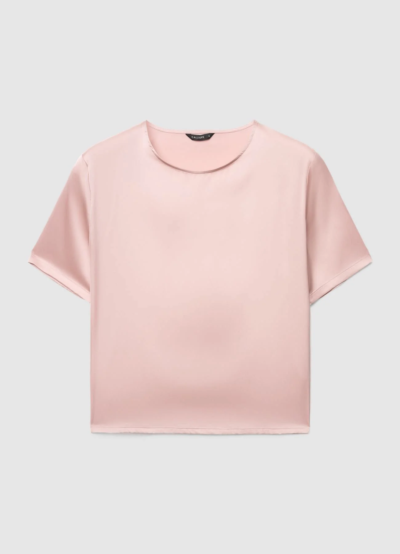 T-shirt simil satin a tinta unita - Image 4