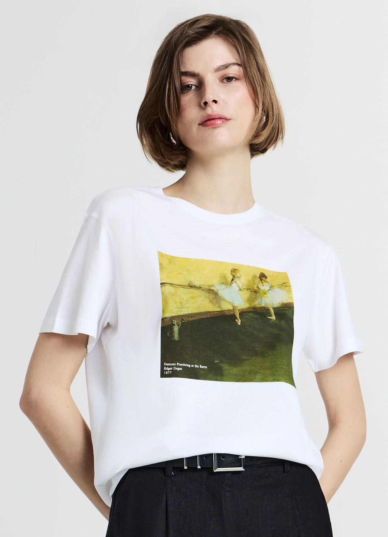 T-shirt stampa con dipinto - Image 3