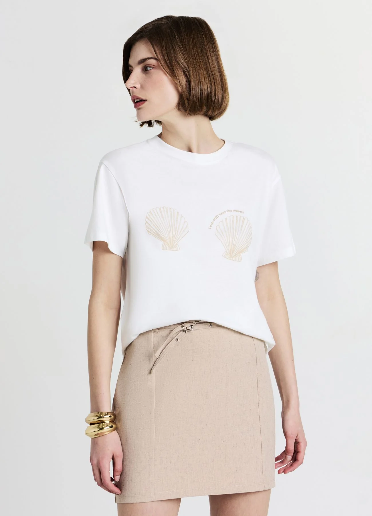 T-shirt stampa conchiglie - Image 2