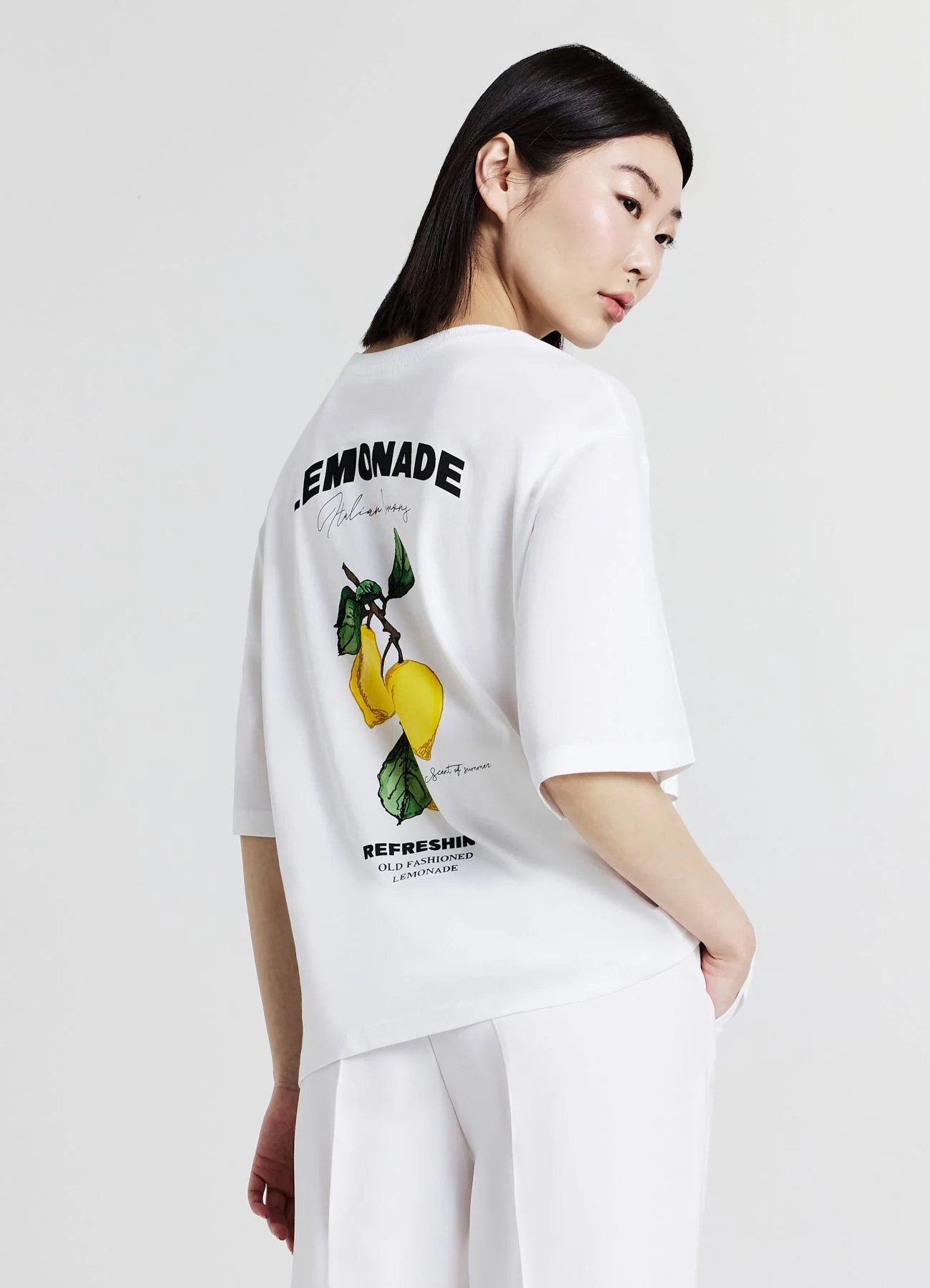 T-shirt stampa limoni fronte/retro - Image 3