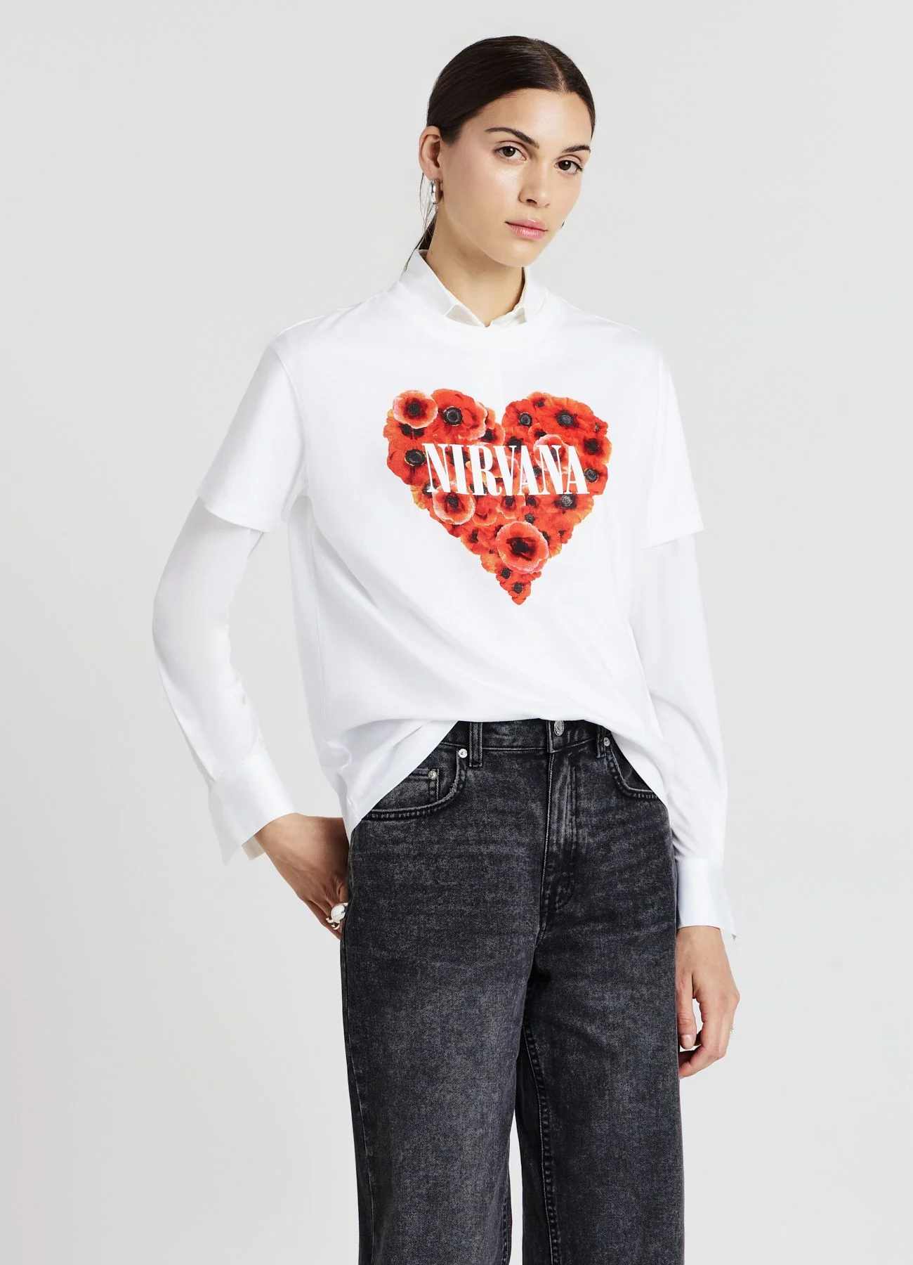 T-shirt stampa Nirvana