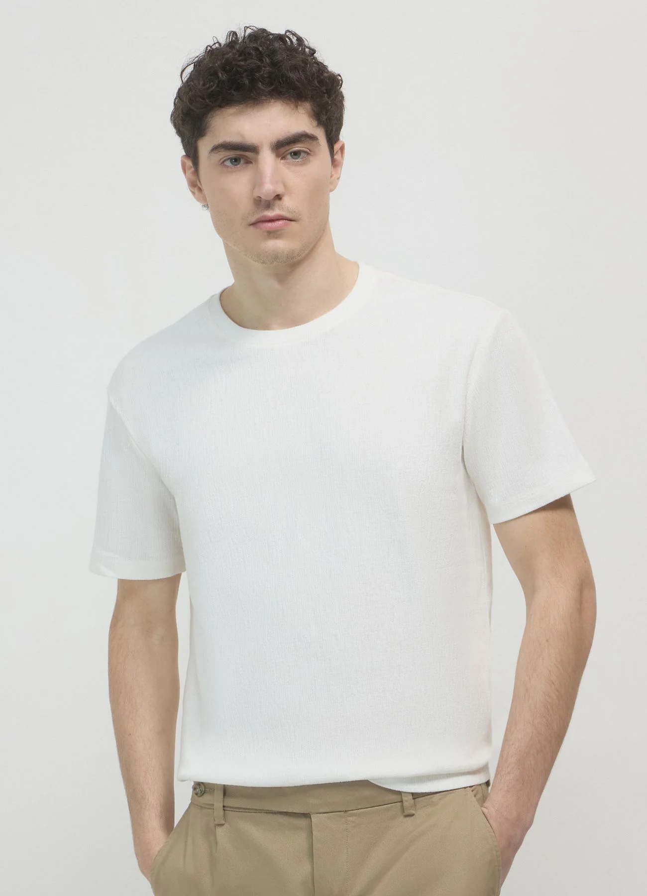 T-shirt tessuto goffrato - Image 3