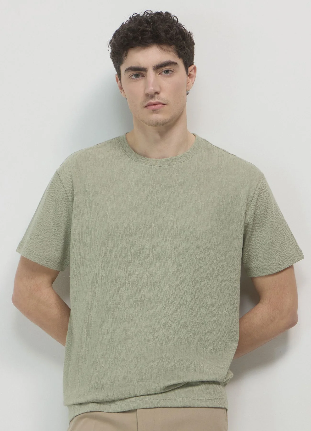 T-shirt tessuto goffrato - Image 3