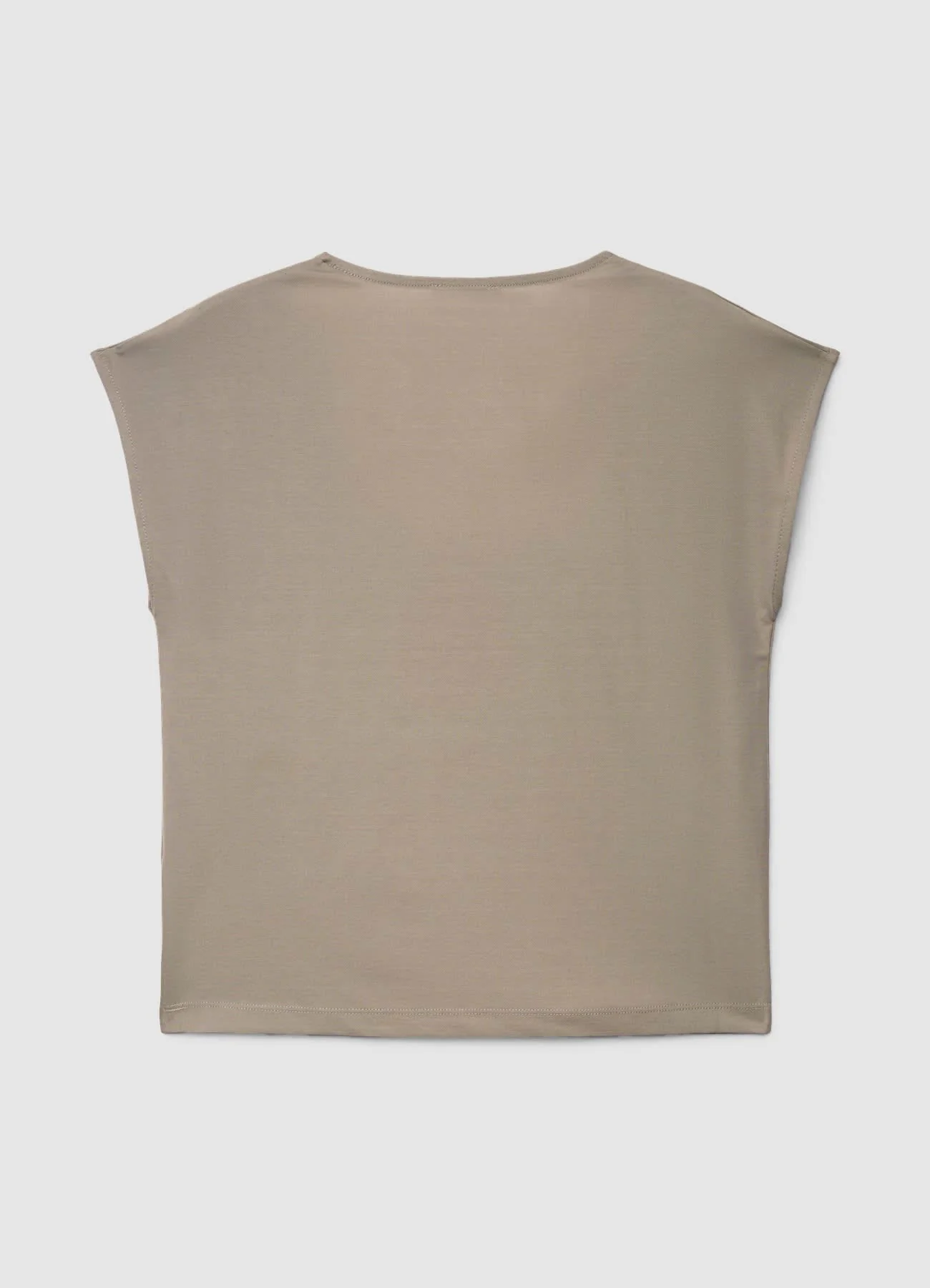 T-shirt tinta unita con manica ad aletta - Image 6