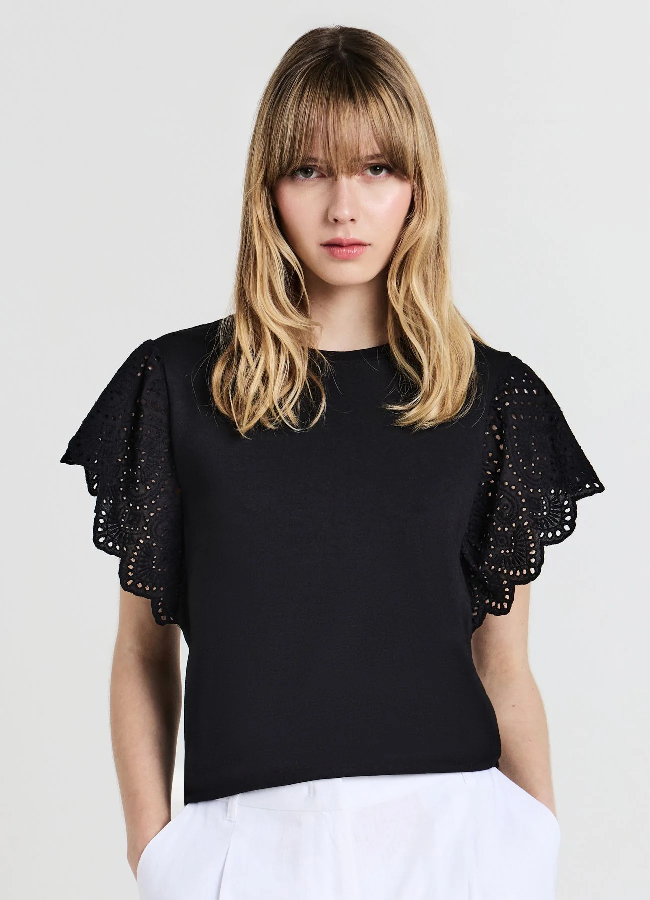 T-shirt volant sangallo - Image 7