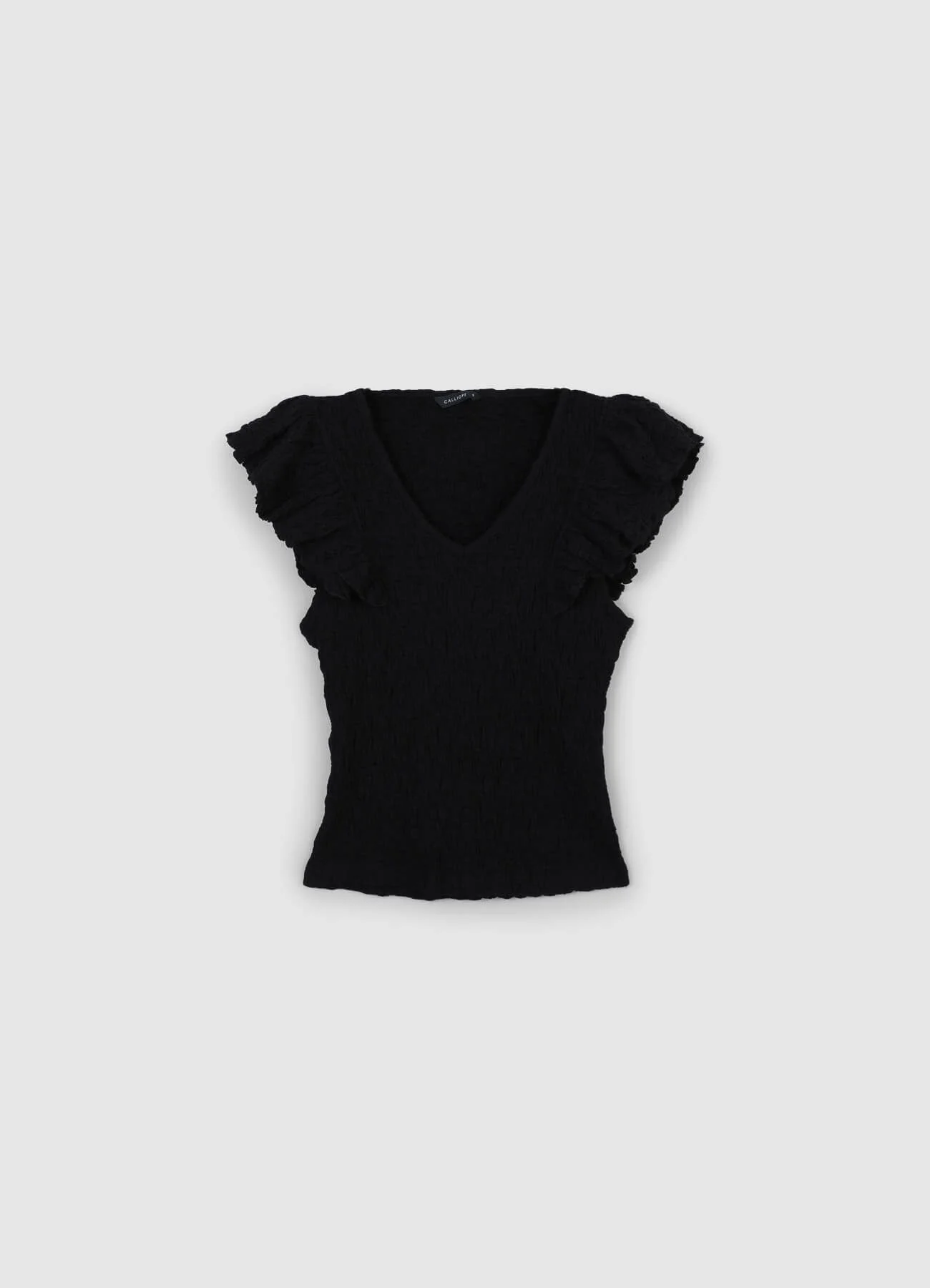 T-shirt volant tessuto bubble - Image 6