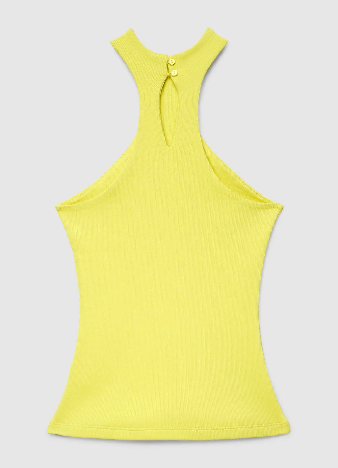 Top a costine con scollo all’americana - Image 5