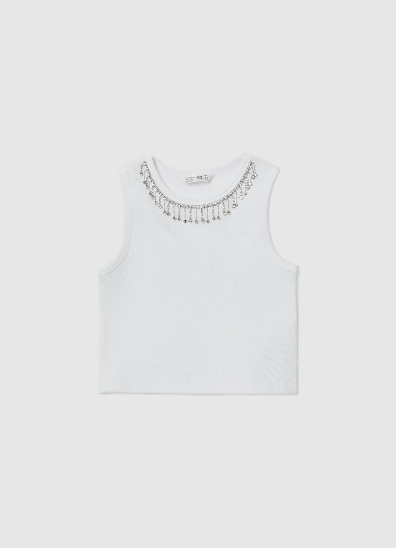 Top a costine con strass - Image 2