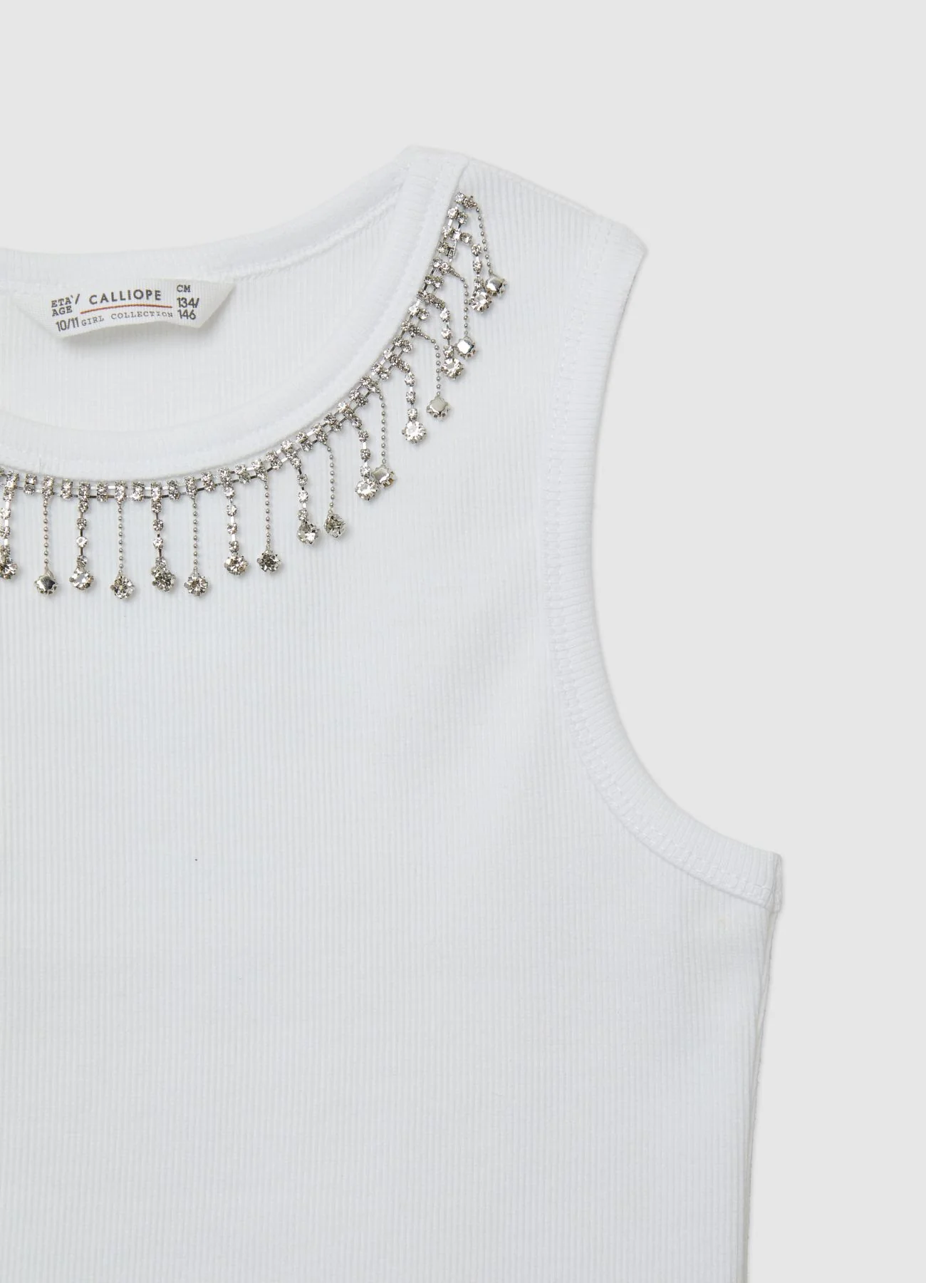 Top a costine con strass - Image 3