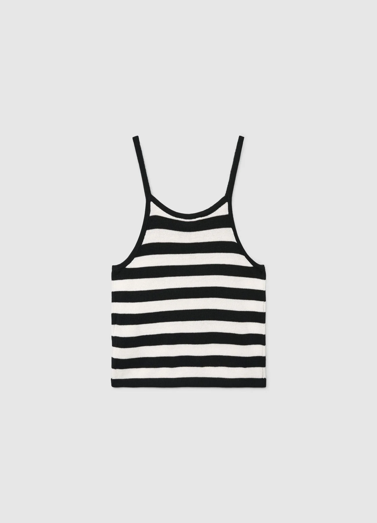 Top a righe con spalline sottili