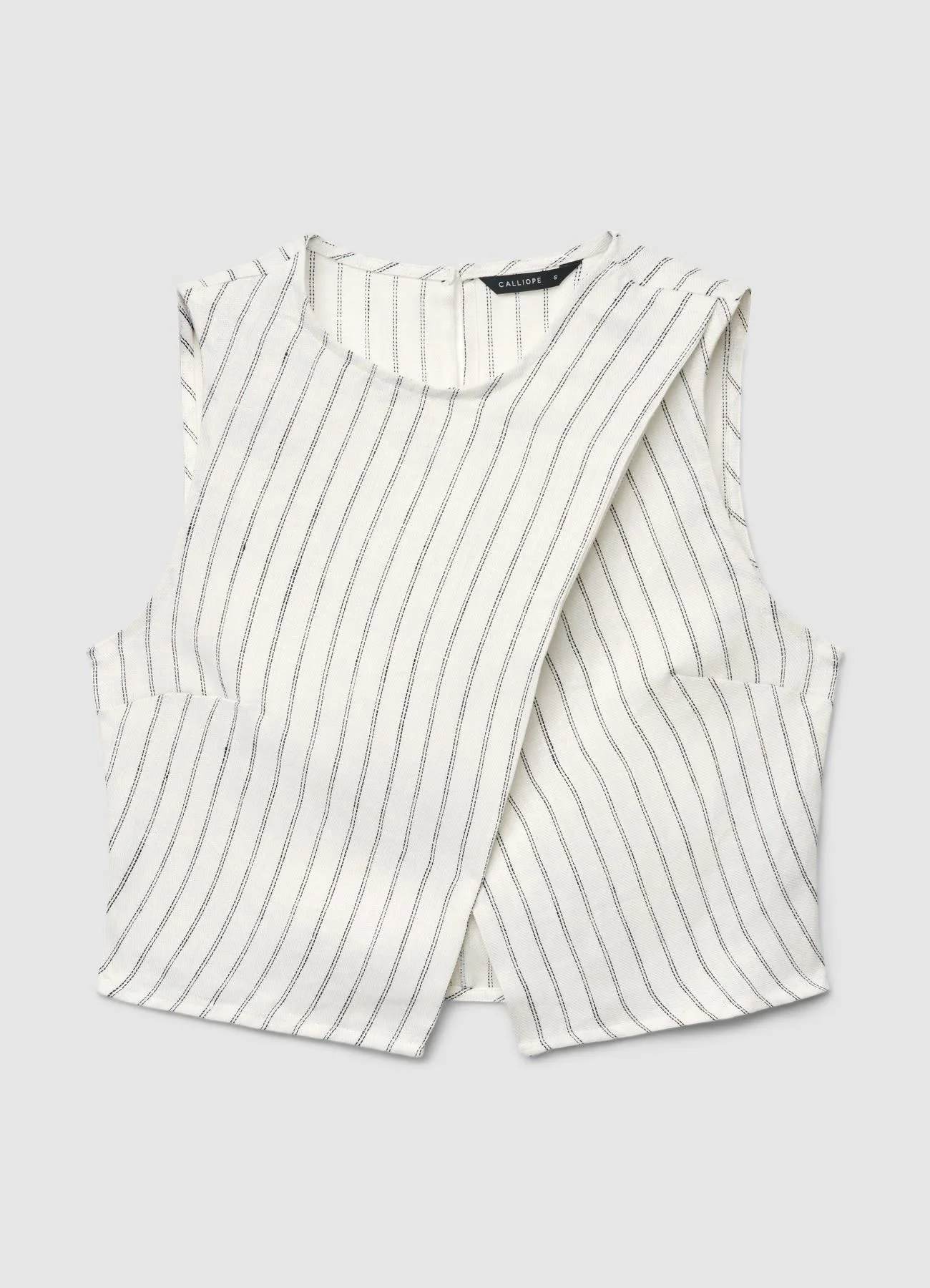 Top a righe in lino - Image 4