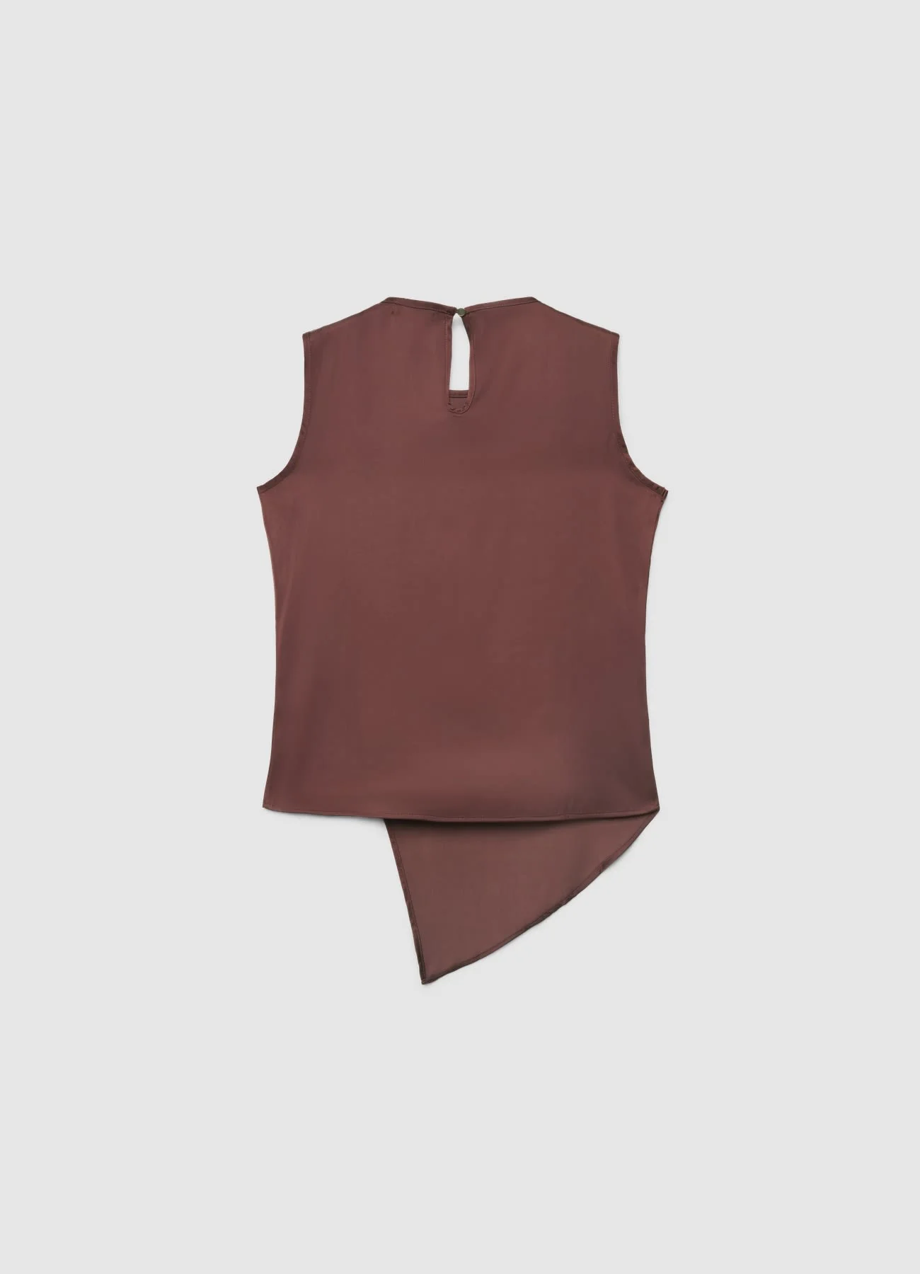 Top asimmetrico similsatin con fibbia - Image 3
