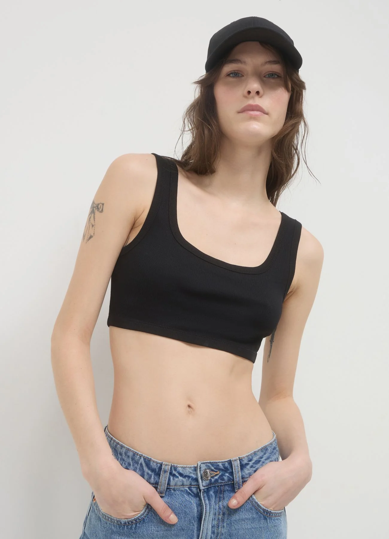 Top bra a costina - Image 2