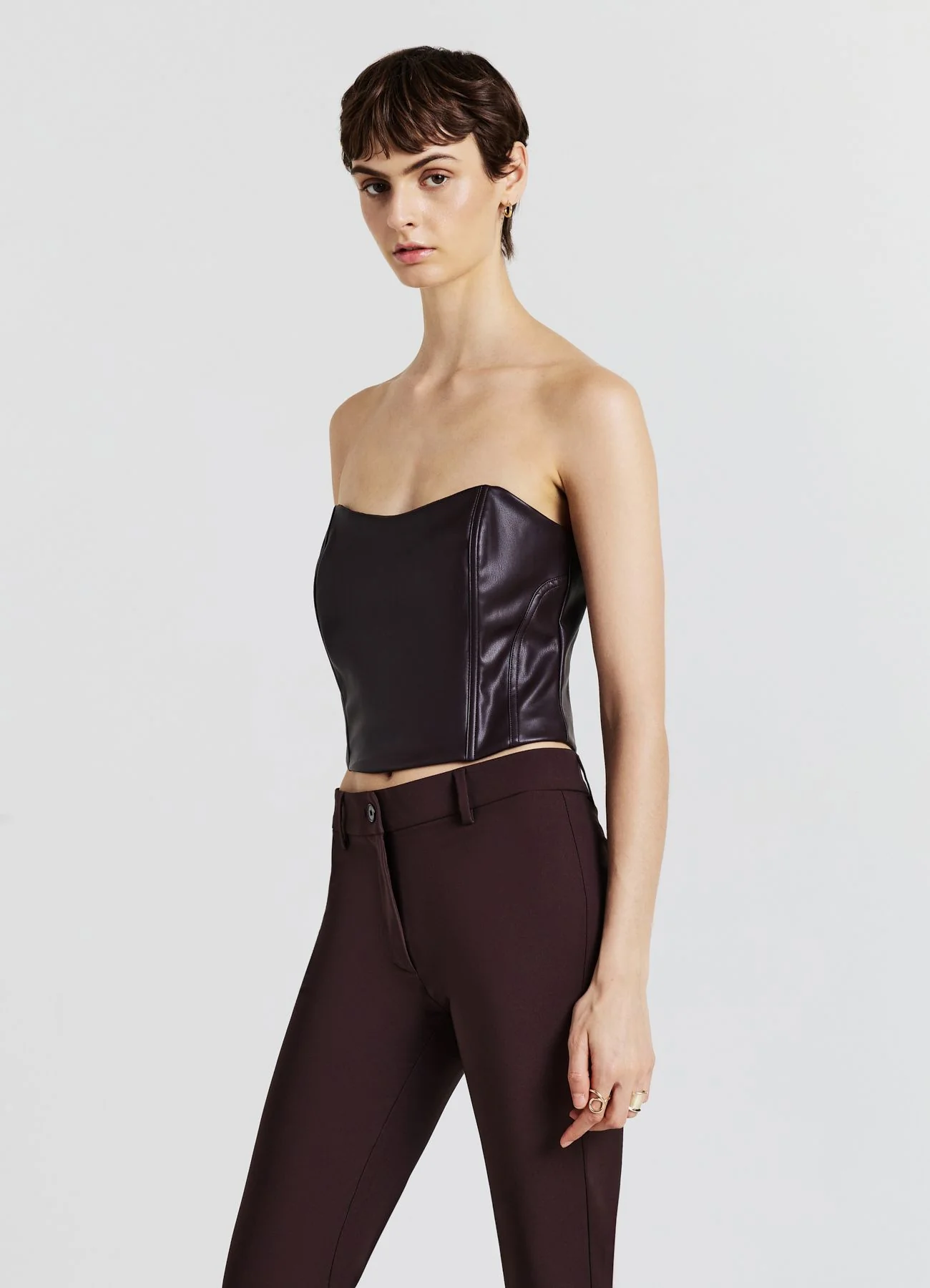 Top bralette similpelle - Image 2
