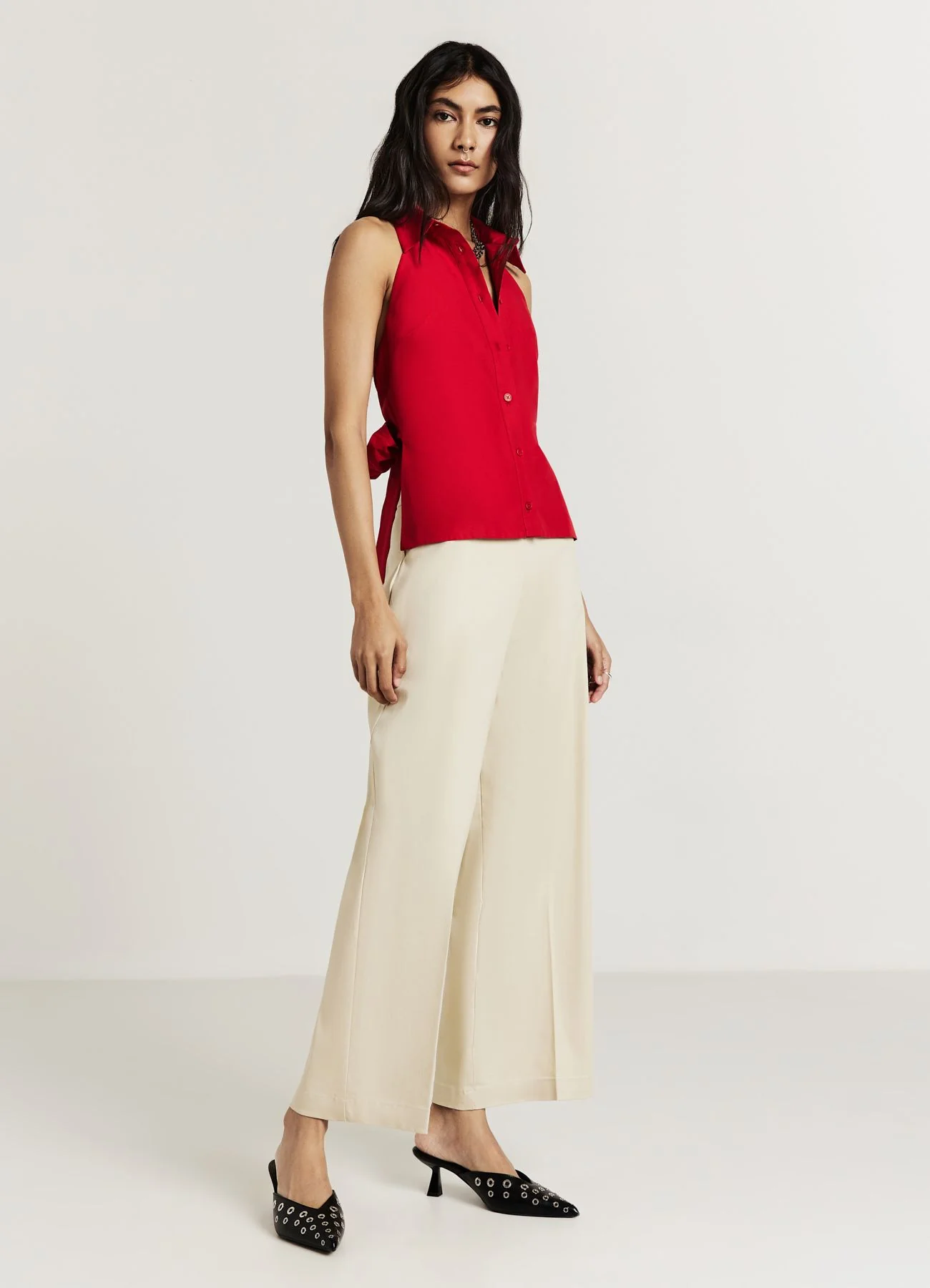 Top camicia halterneck - Image 2