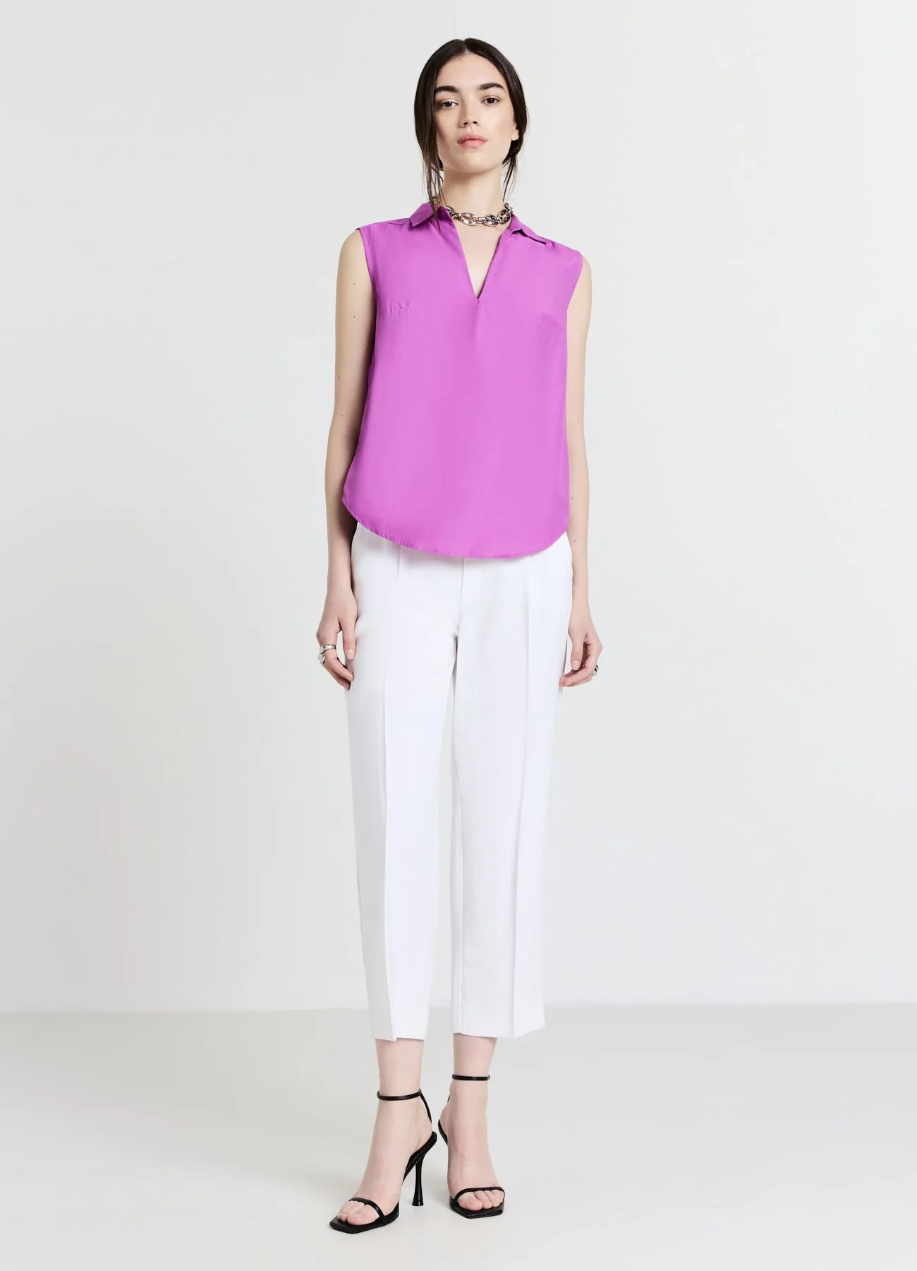 Top collo a camicia - Image 3