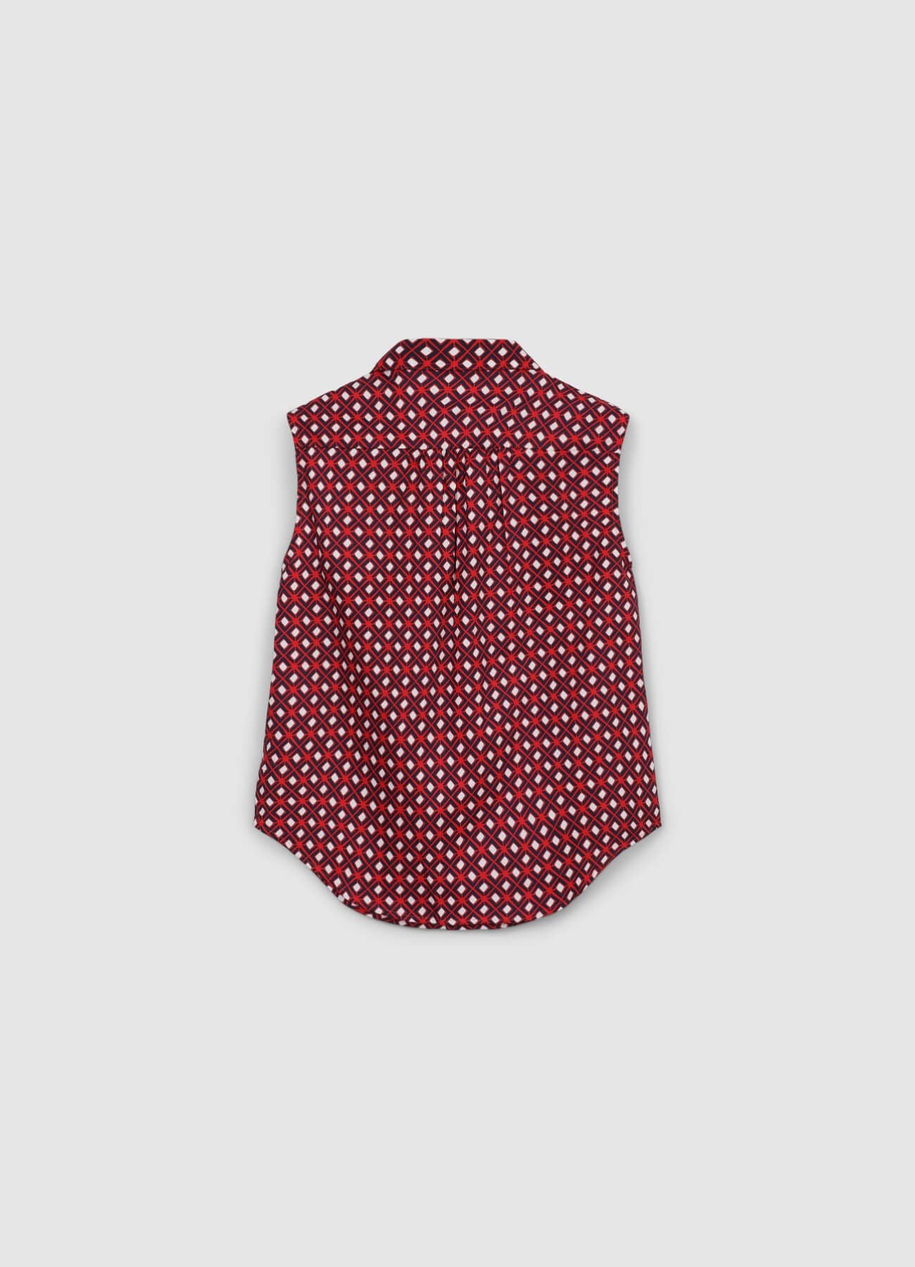 Top collo camicia a fantasia - Image 6