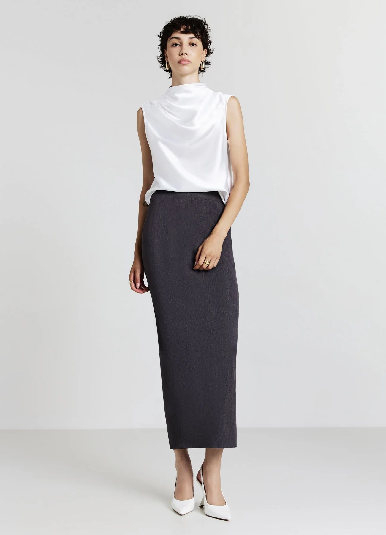 Top collo cratere simil satin - Image 2