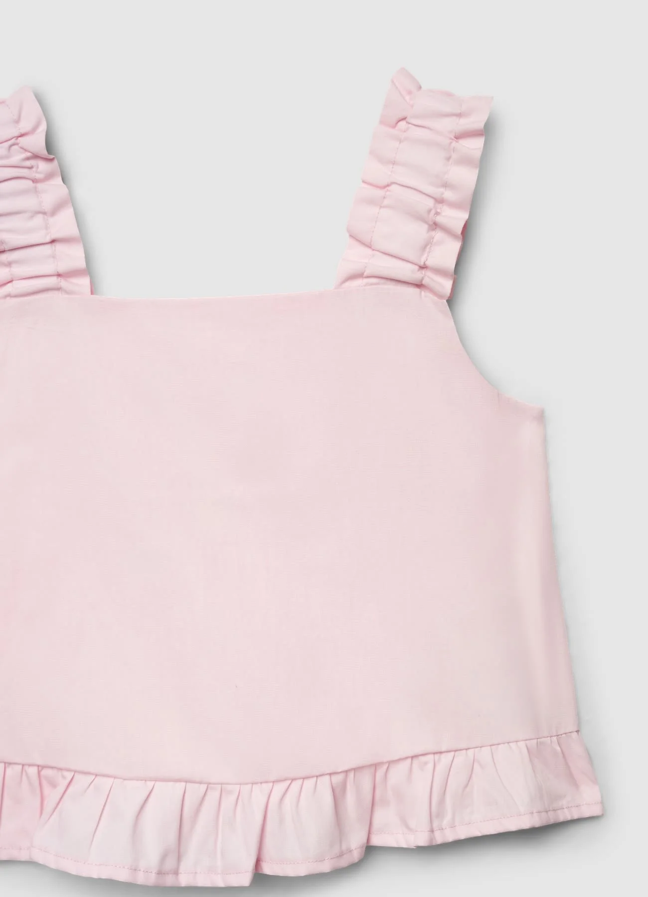 Top con spalline arricciate e fiocco - Image 2