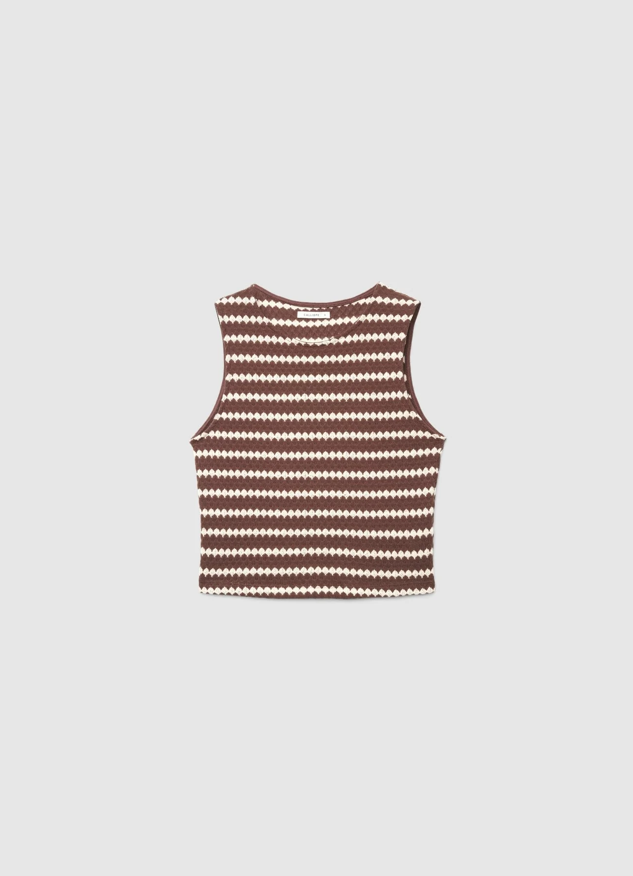 Top crop in maglia a righe - Image 4