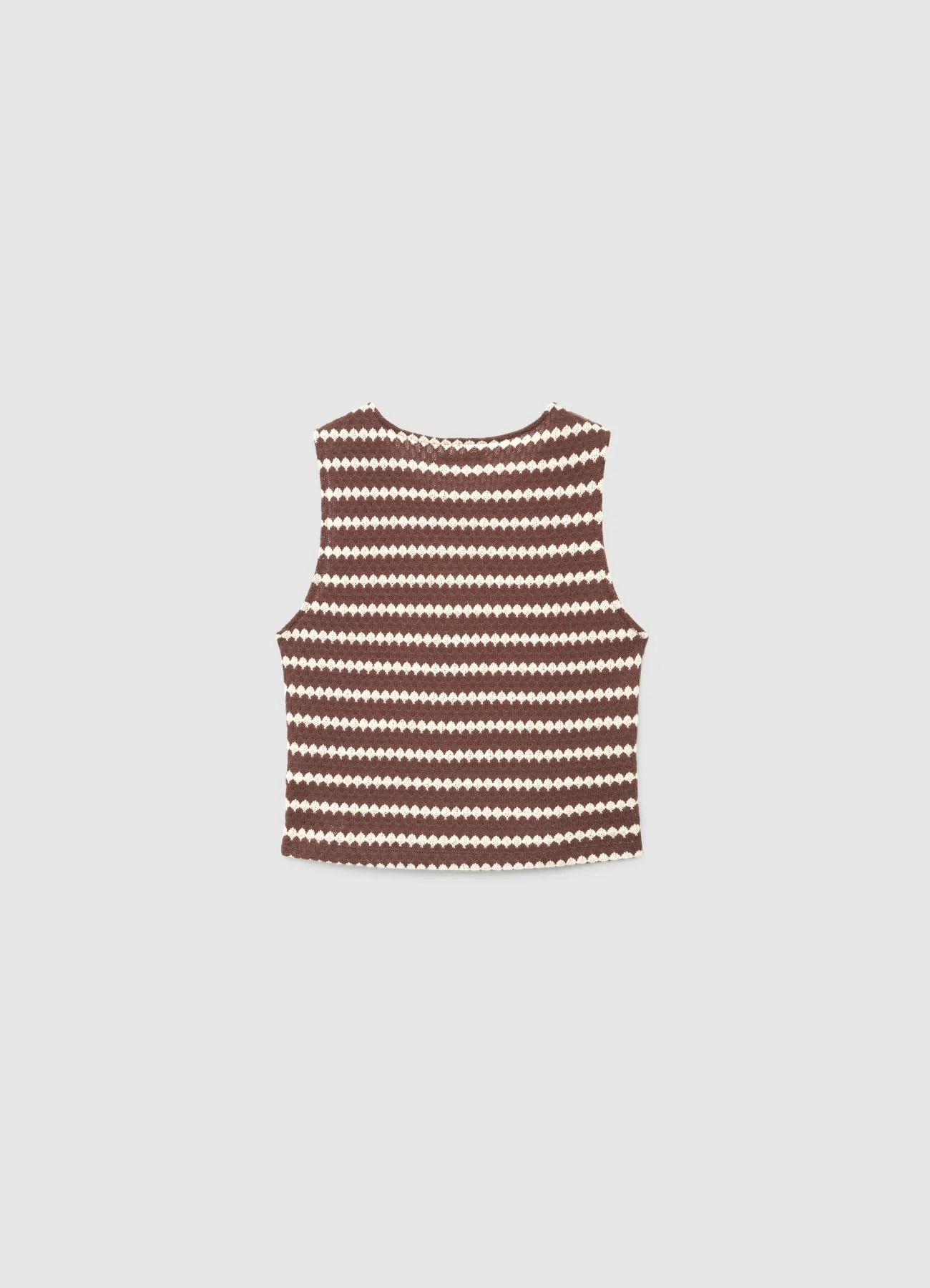 Top crop in maglia a righe - Image 5