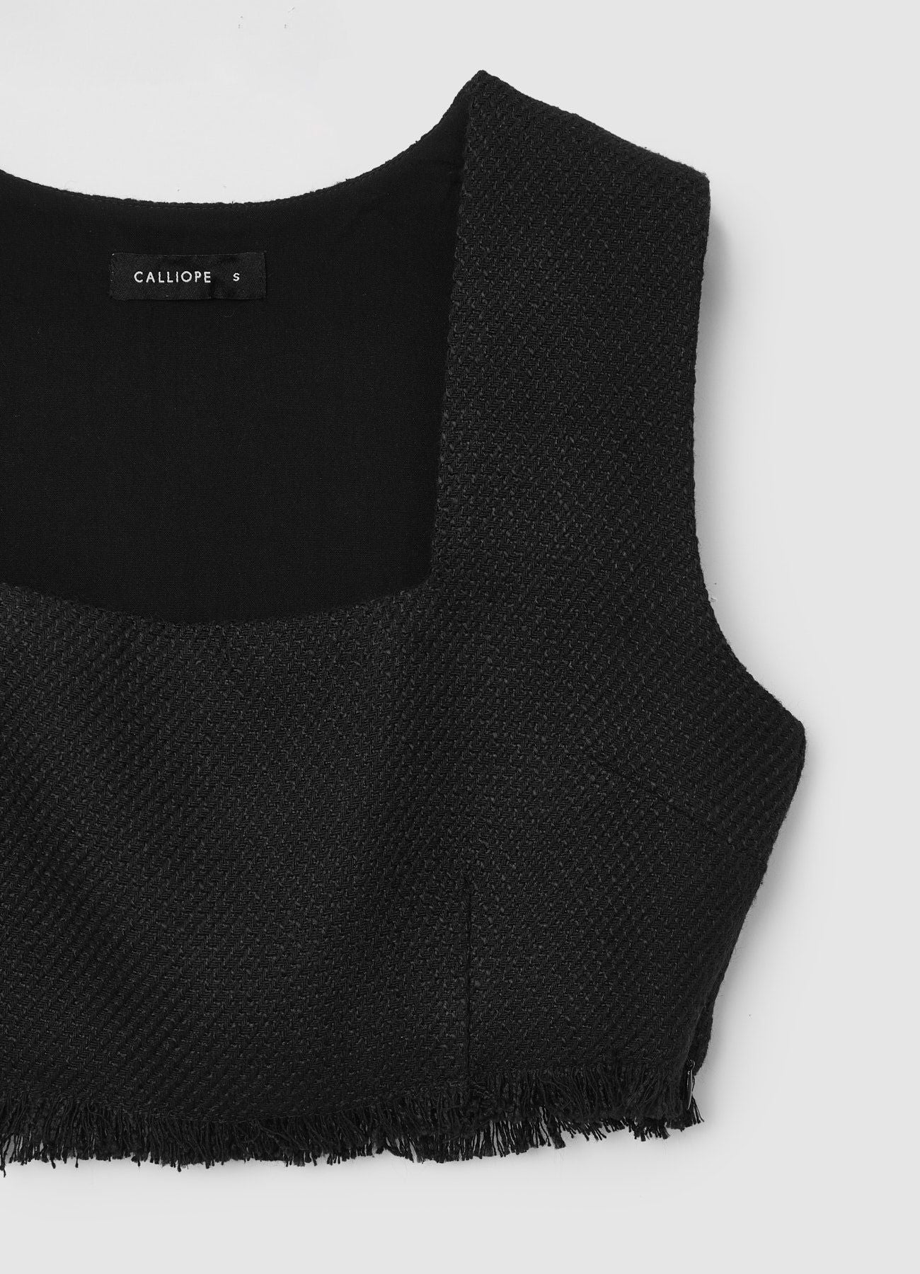 Top crop scollo squadrato - Image 2
