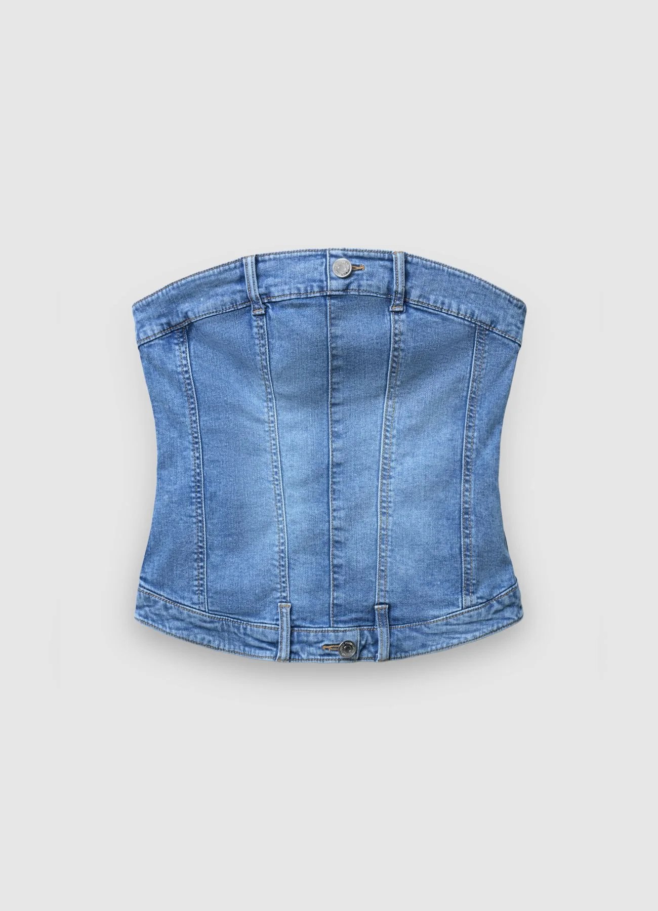Top denim con zip - Image 5