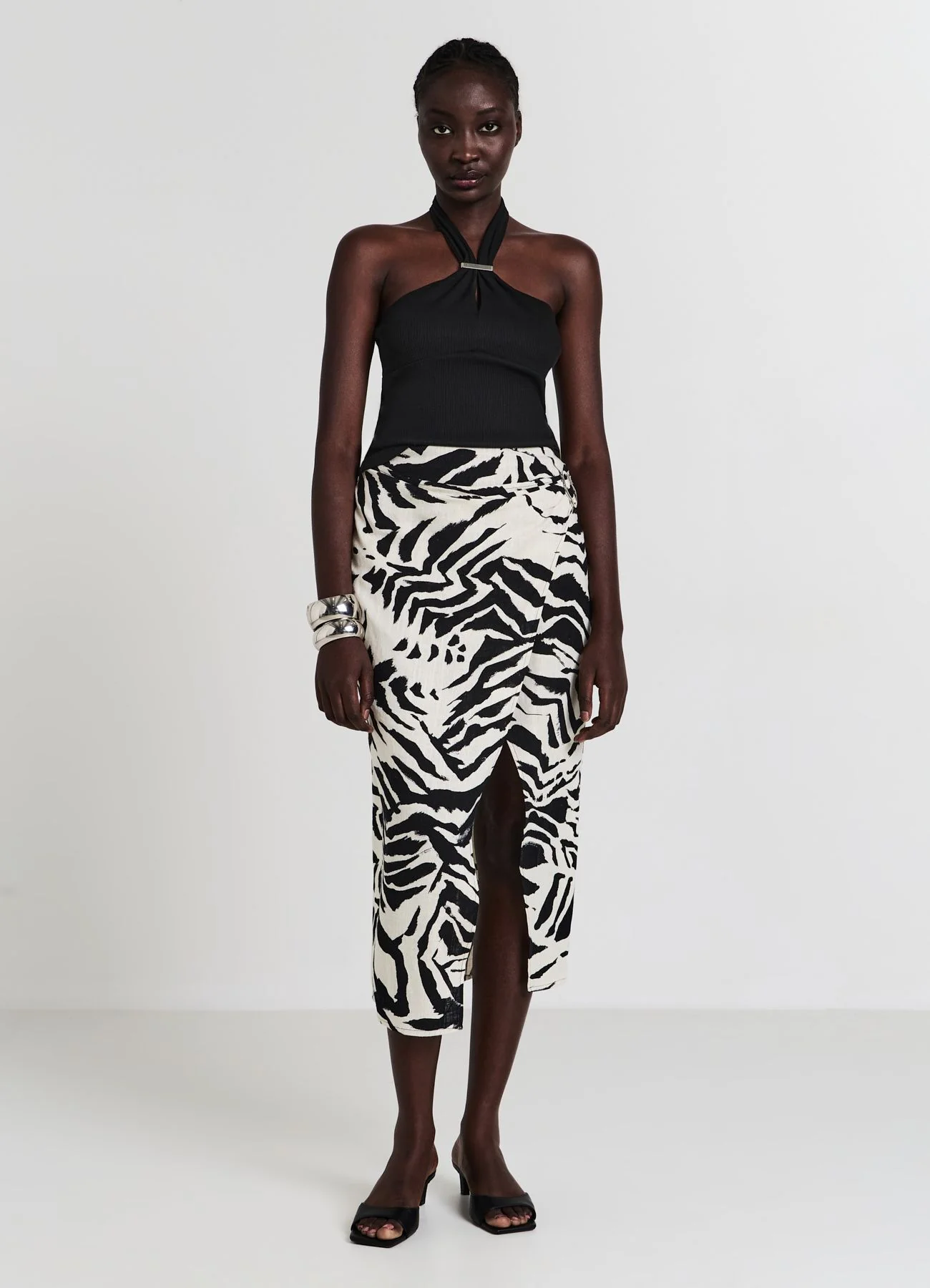 Top halterneck a costine