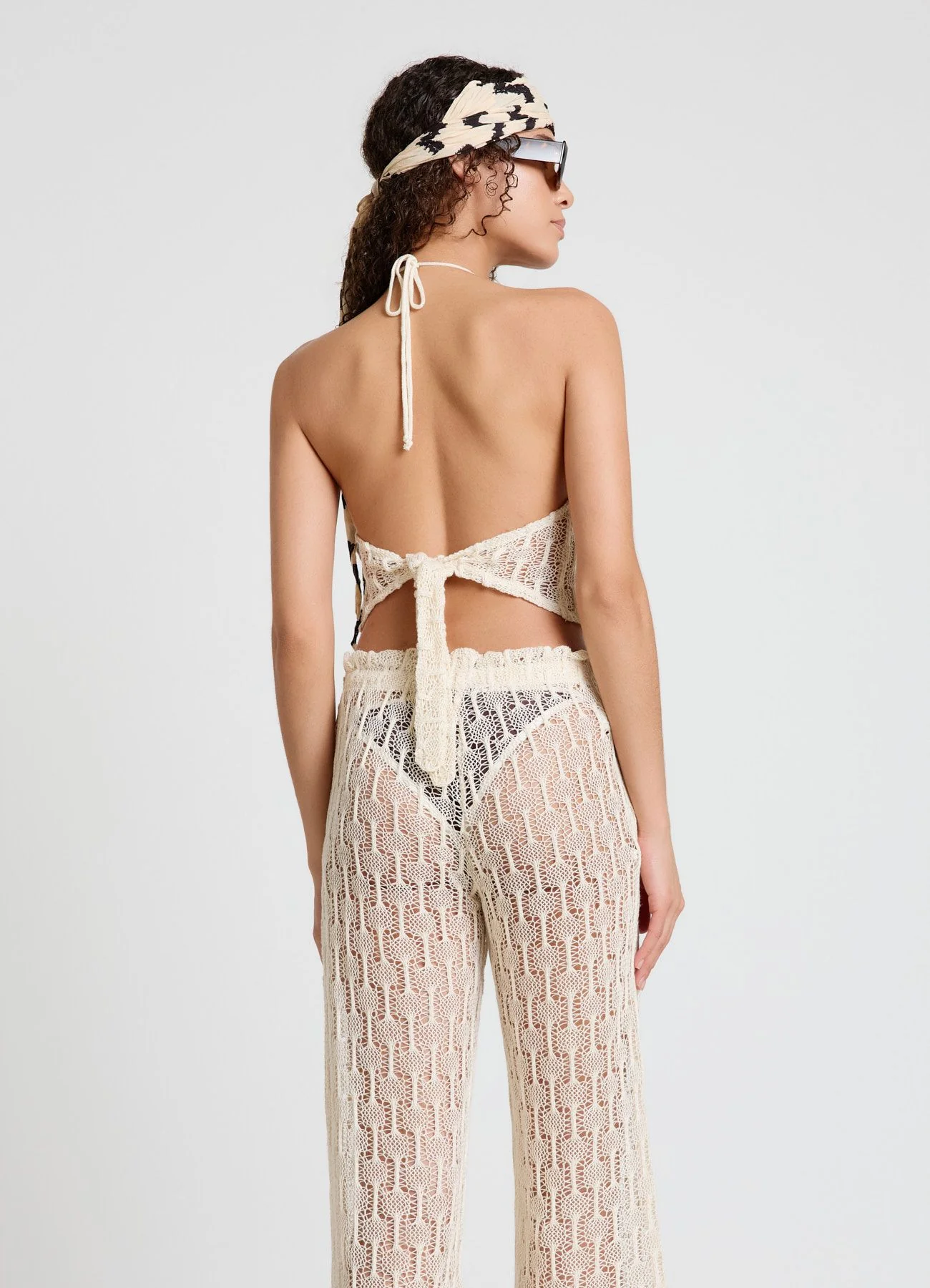 Top halterneck in macramè - Image 3