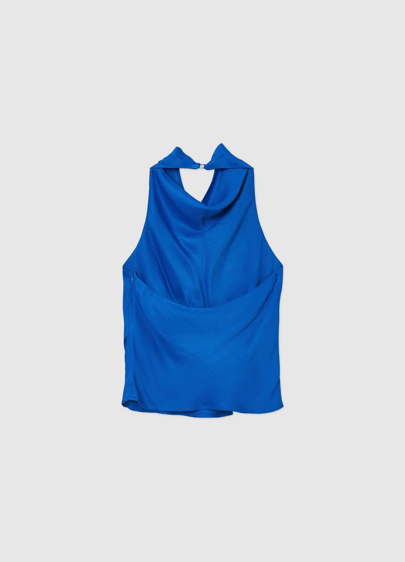Top halterneck simil satin