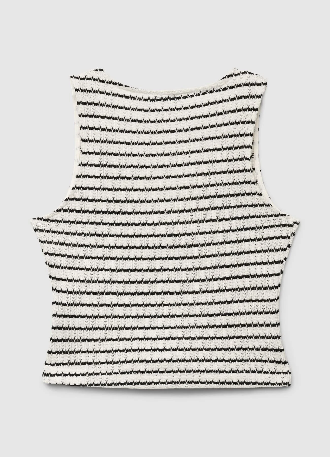 Top in maglia a righe con bottoni - Image 6