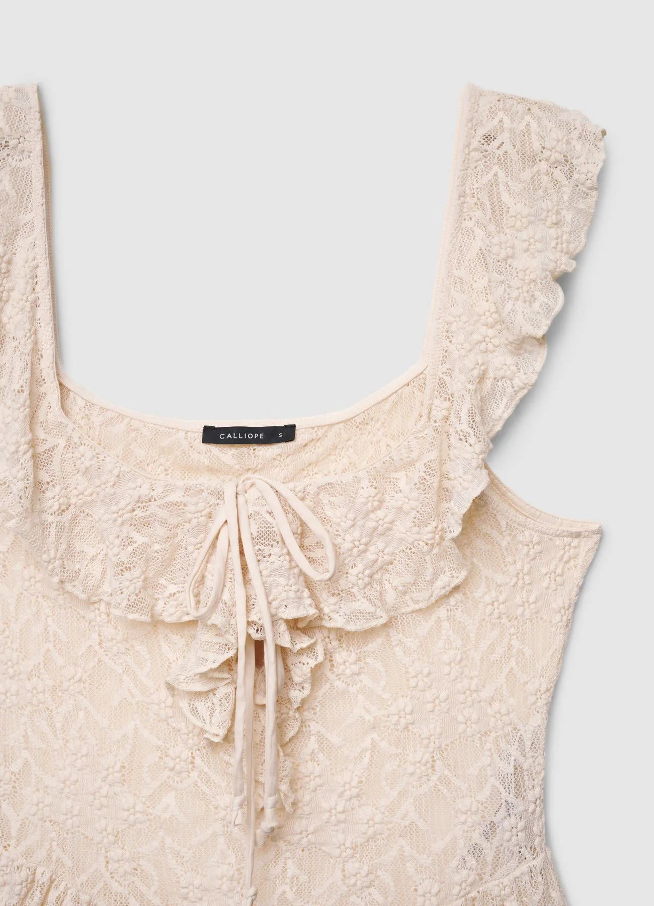 Top in pizzo con volant - Image 4