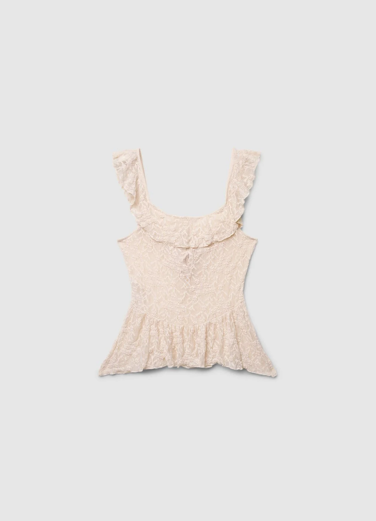 Top in pizzo con volant - Image 5