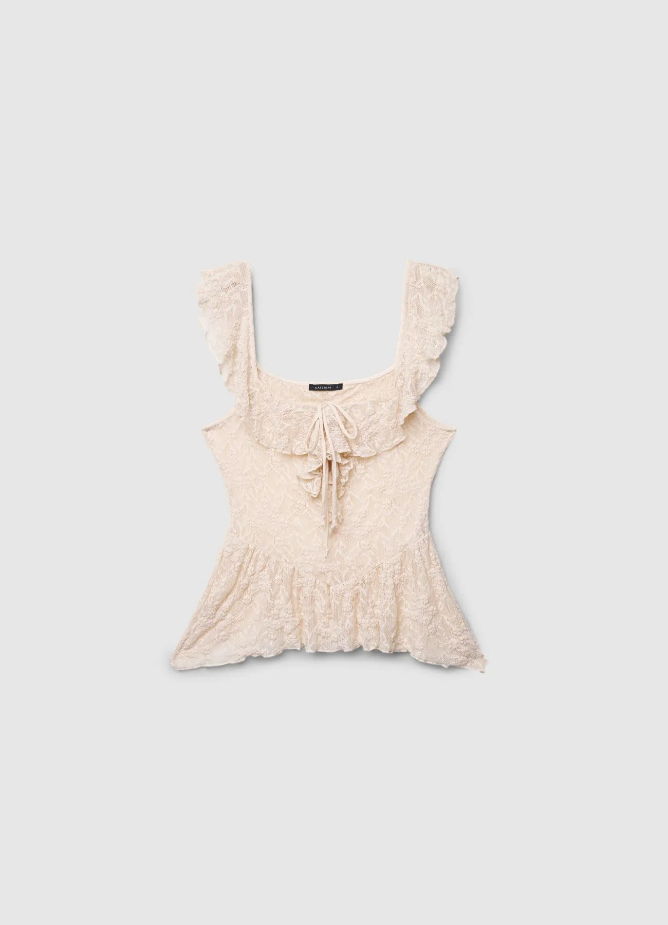 Top in pizzo con volant - Image 6
